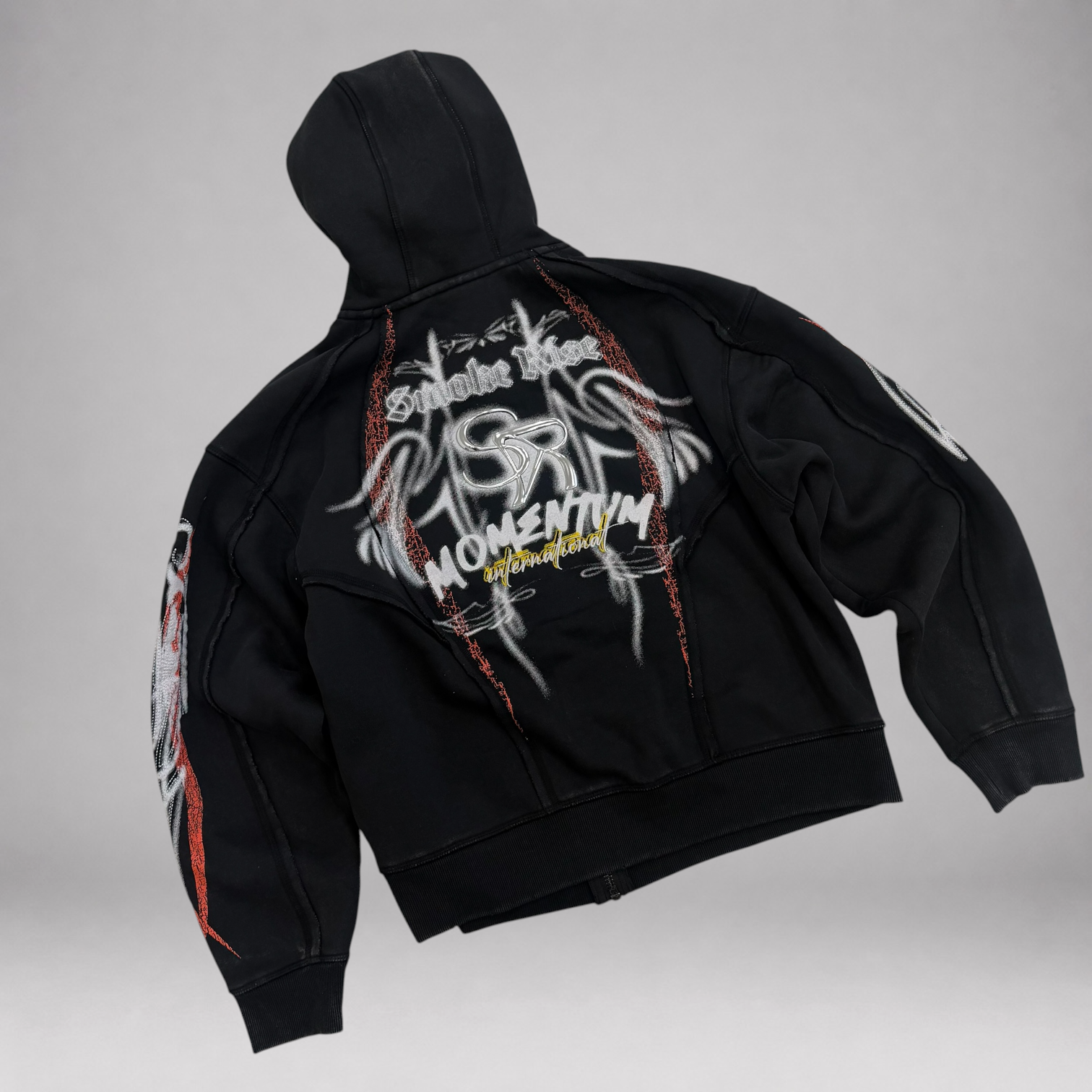 Rise - Momentum Zip up Hoodie - Black f559