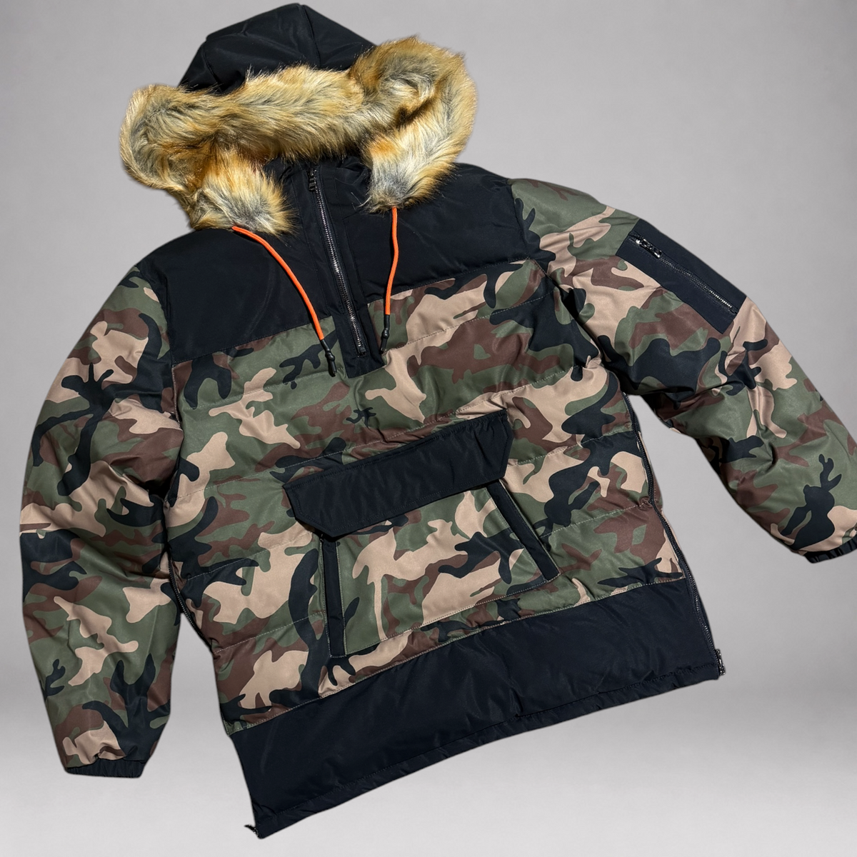SYP - Anorak Pullover Puffer Coat - VIN Camo - 91699