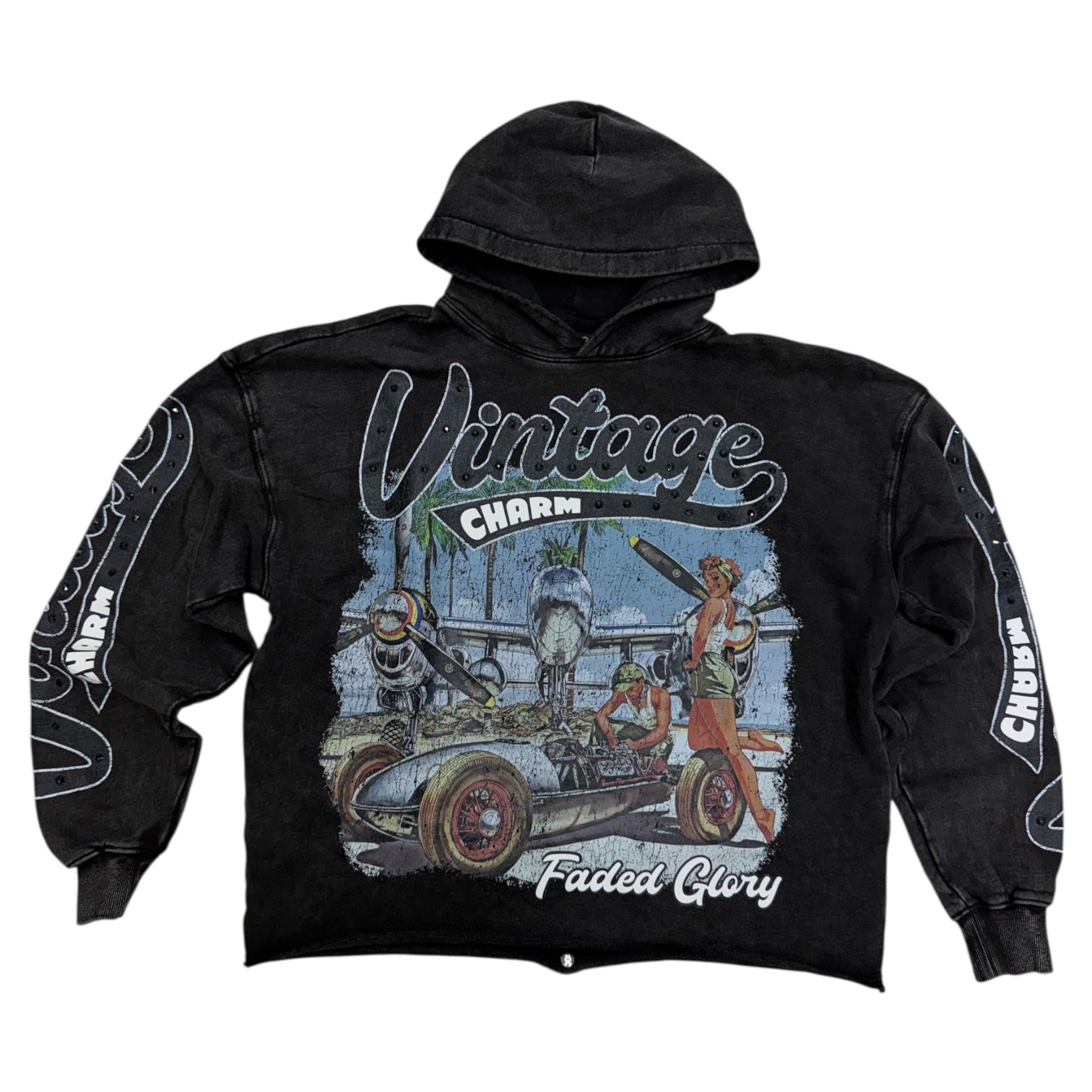 Roku -  charm Hoodie - Black - 1813 z