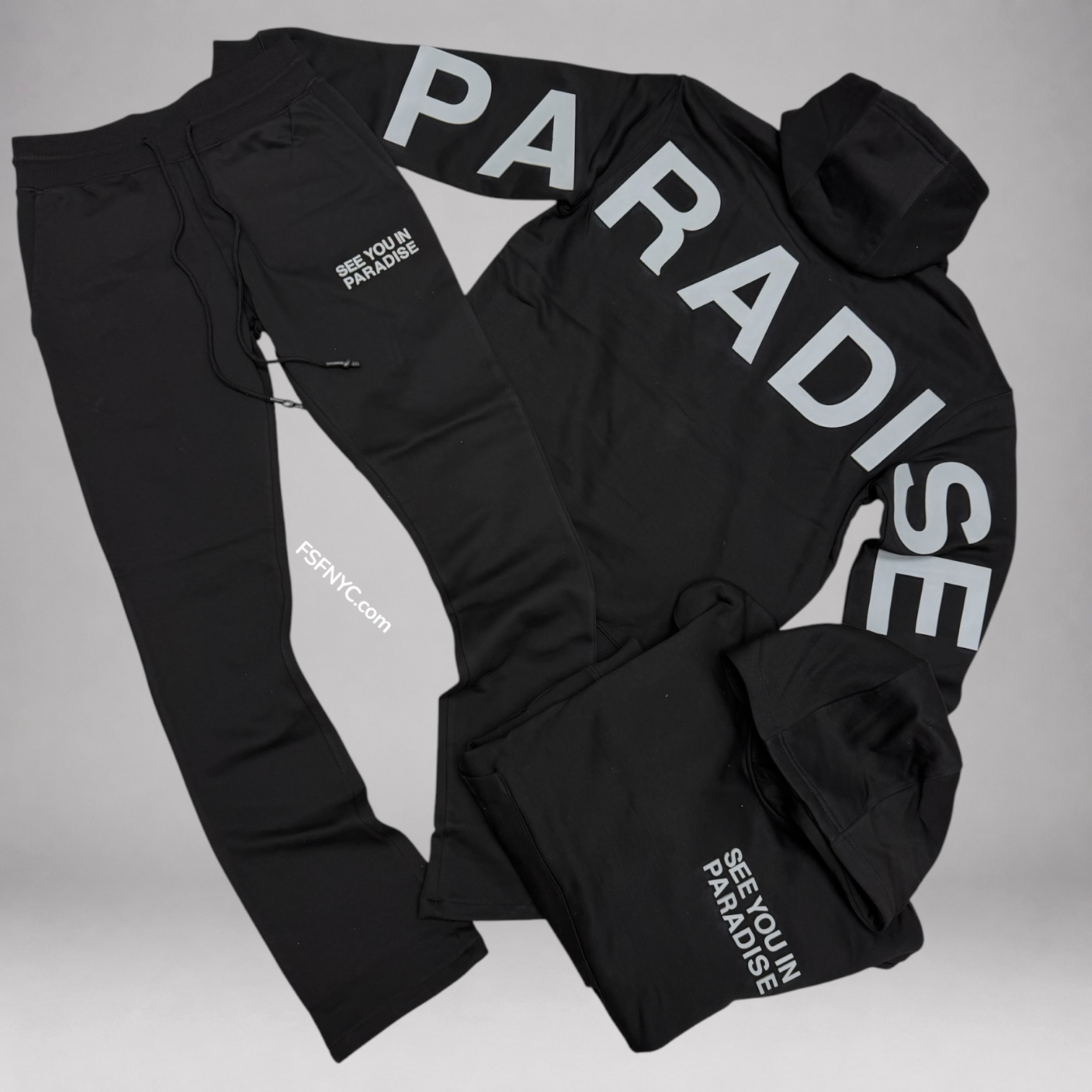 SYP - Stacked See you in Paradise Set - Black - 8816