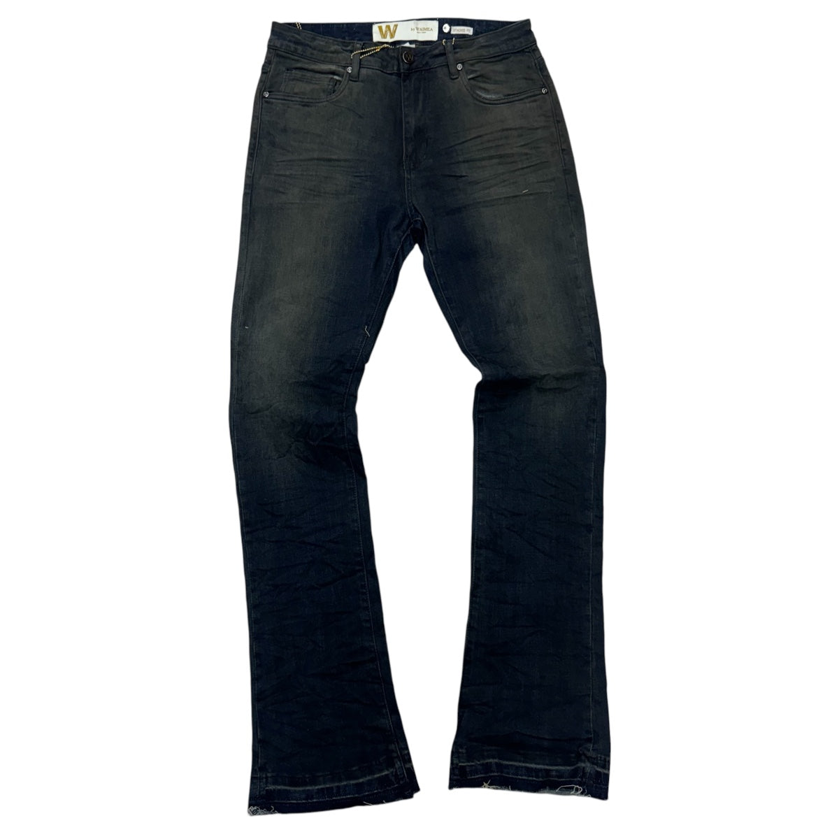 W Stacked Clean Denim Dirty Indigo M8211D