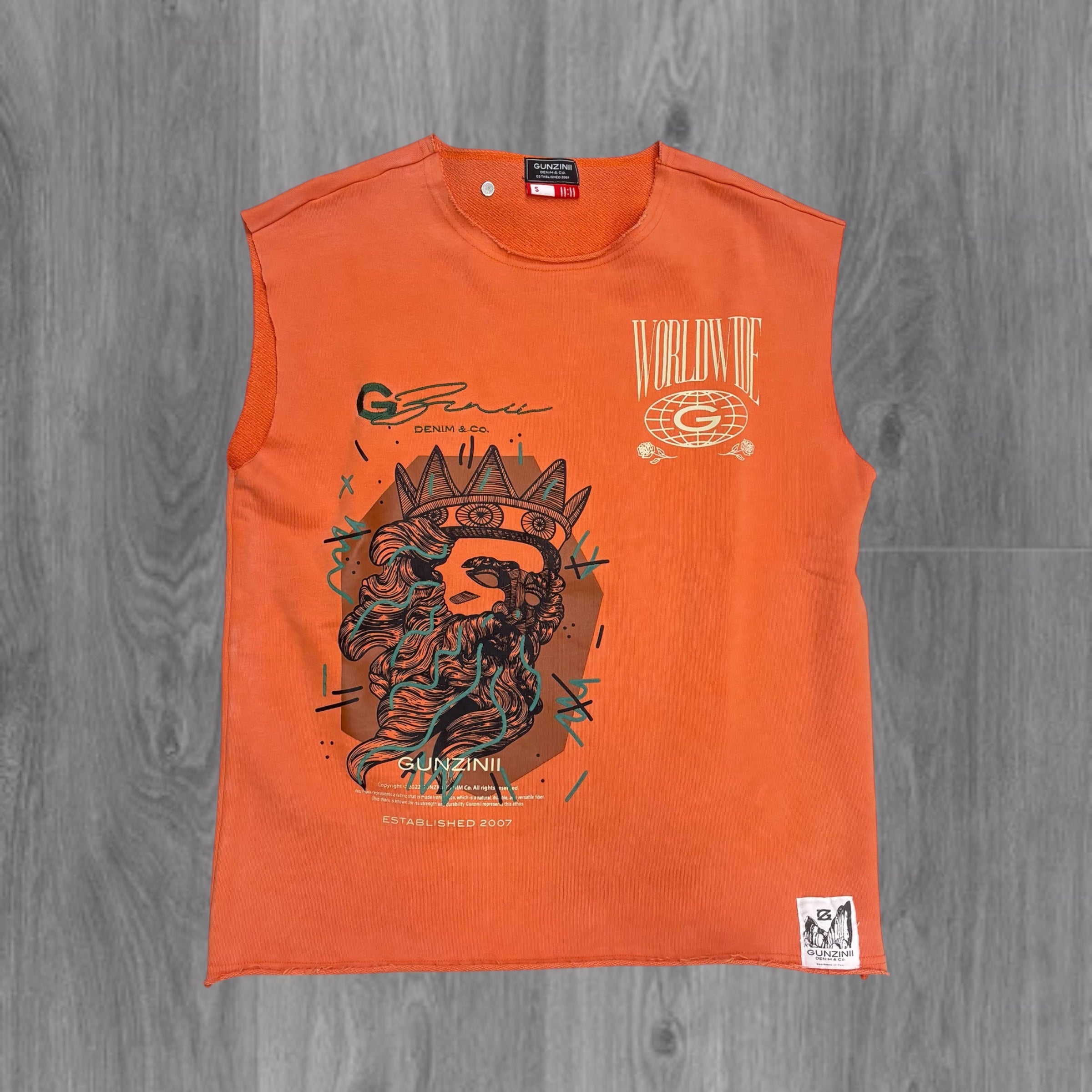 Gunzinii Sleeveless Top Orange GZ692