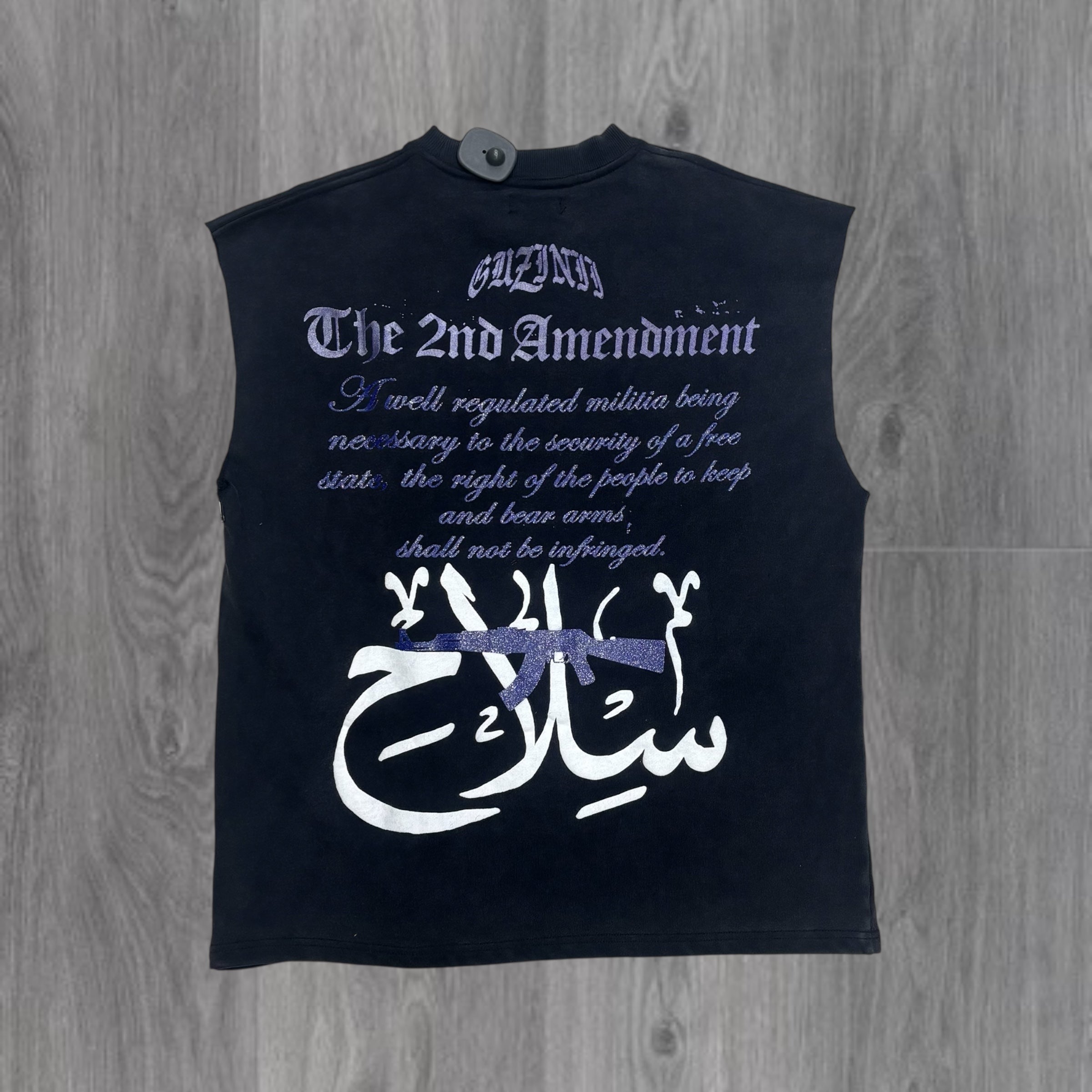 Gunzini سلاح Eagle Sleeveless Top Black GZ562