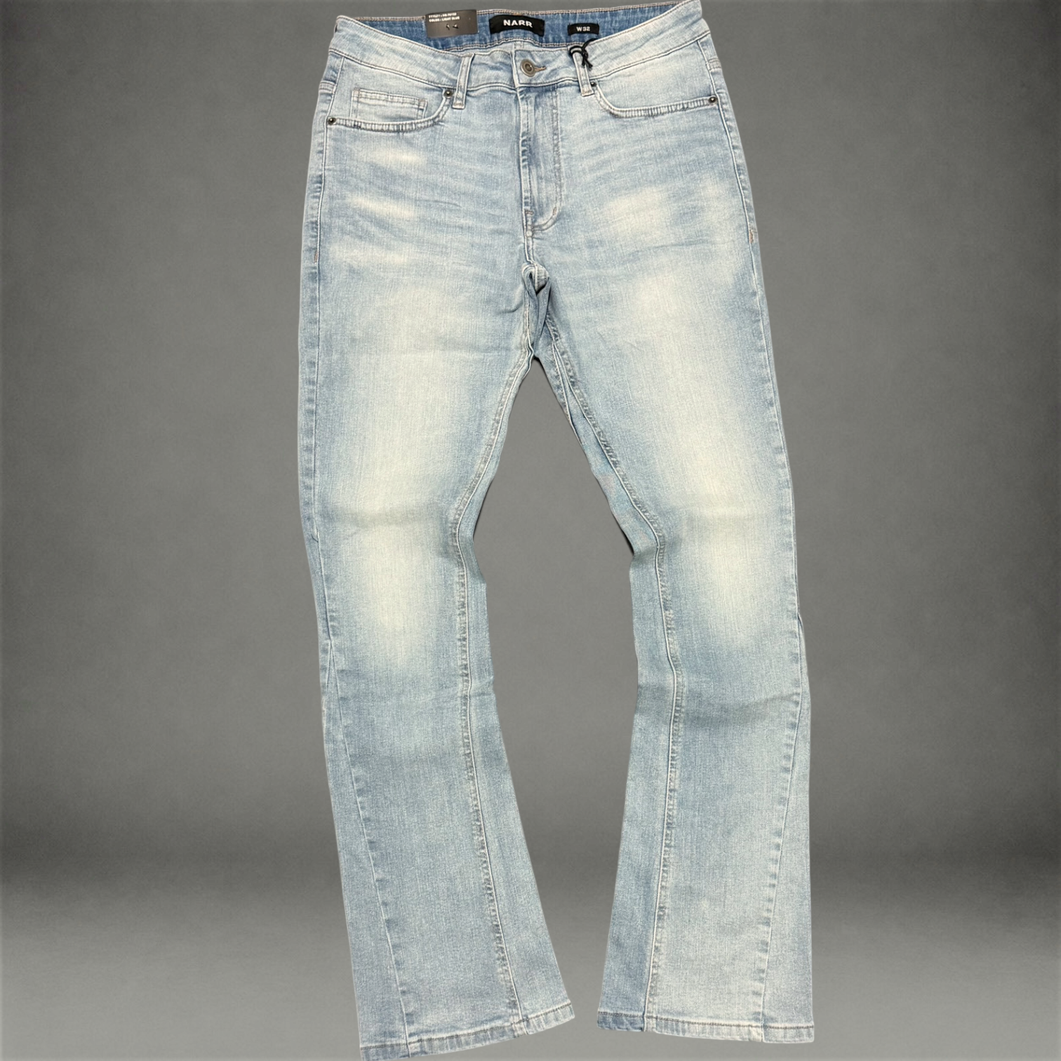 Narr - Flare Clean Denim - Light Blue - 70152