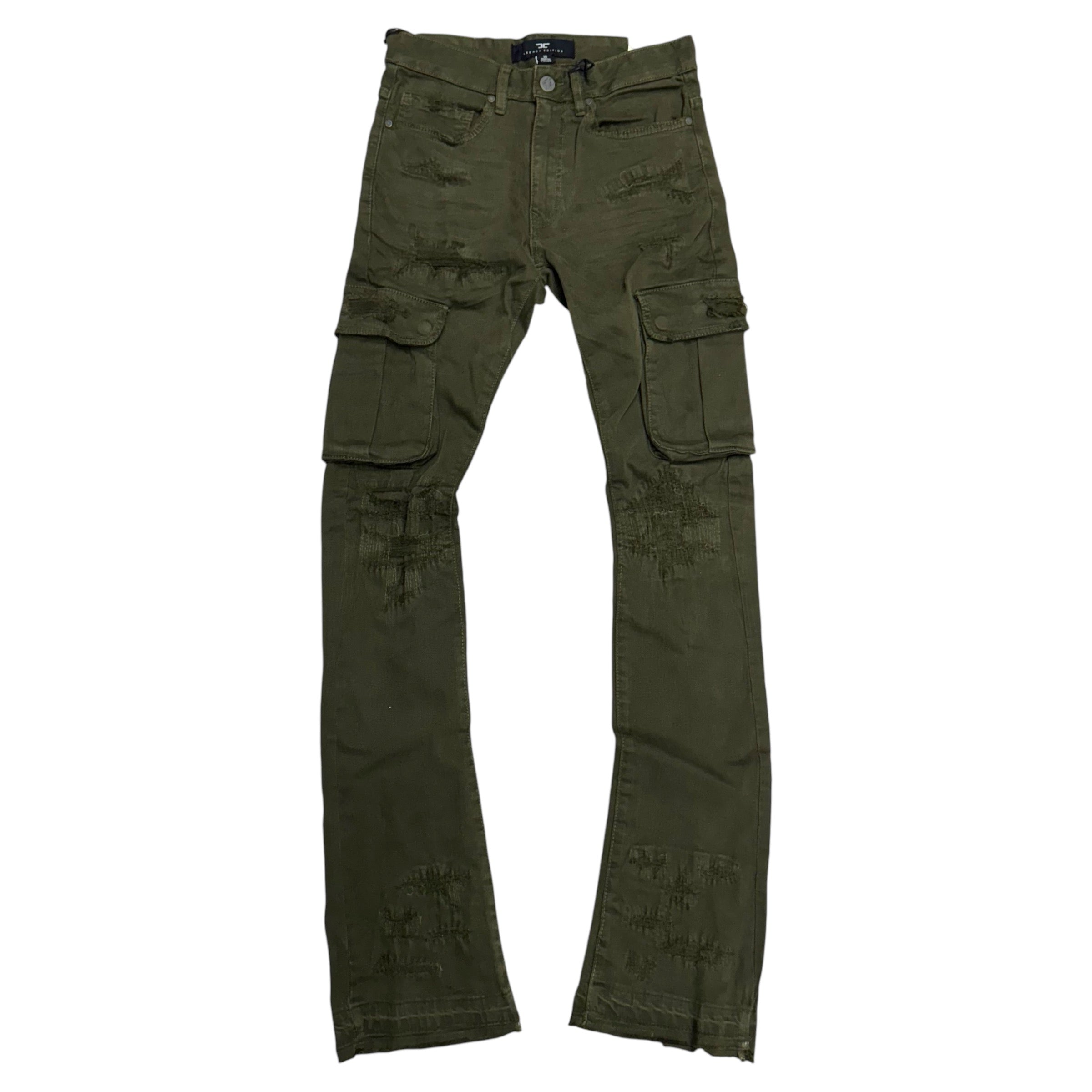 Jc Stacked w cargo pocket 36 inseam Army Green jtf1263