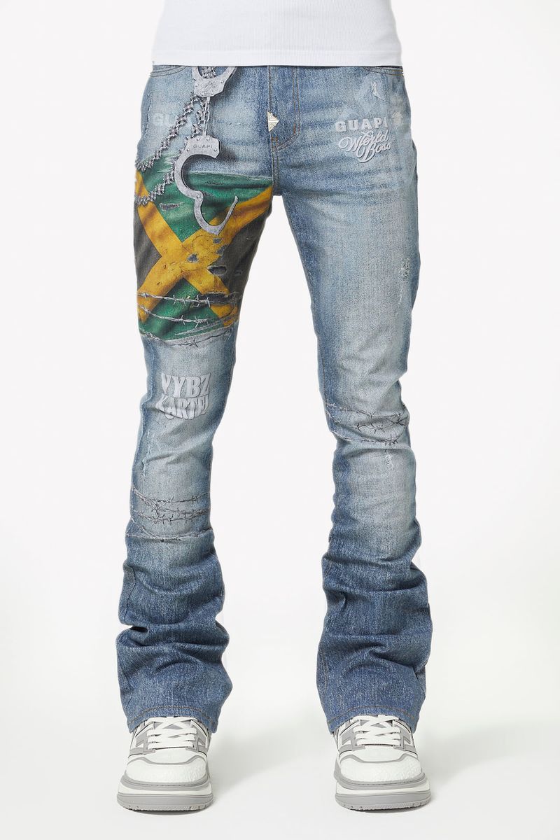 GUAPI - Stacked The freedom Denim - Blue