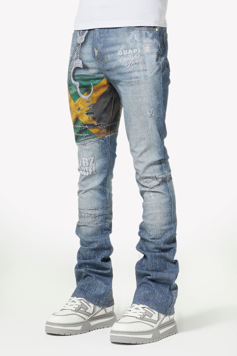 GUAPI - Stacked The freedom Denim - Blue