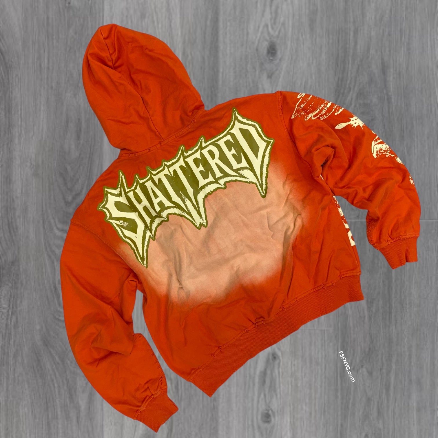 Shattered- Catching Zip Hoodie - Orange