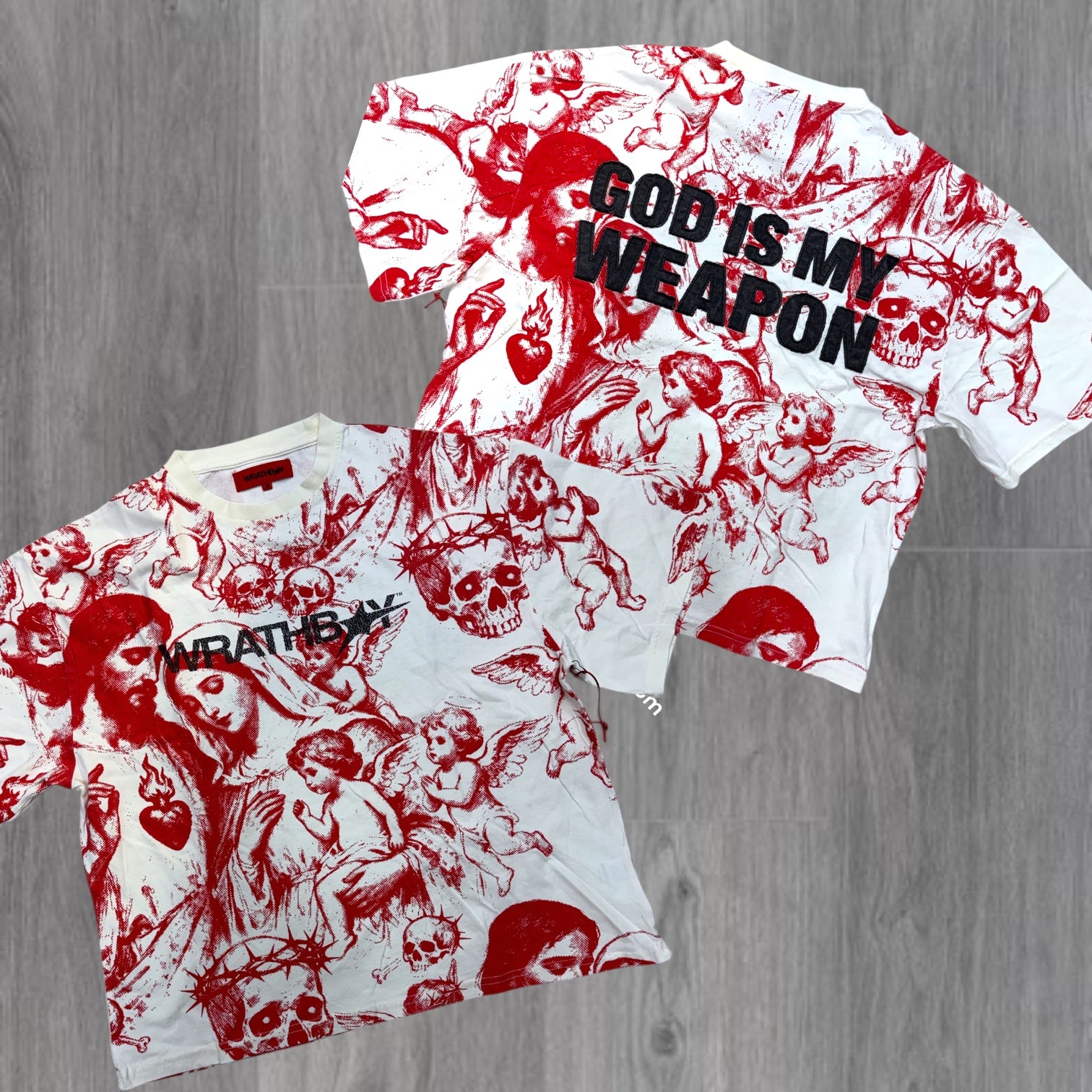 WrathBoy - My weapon T-shirt - Cream Red - 623