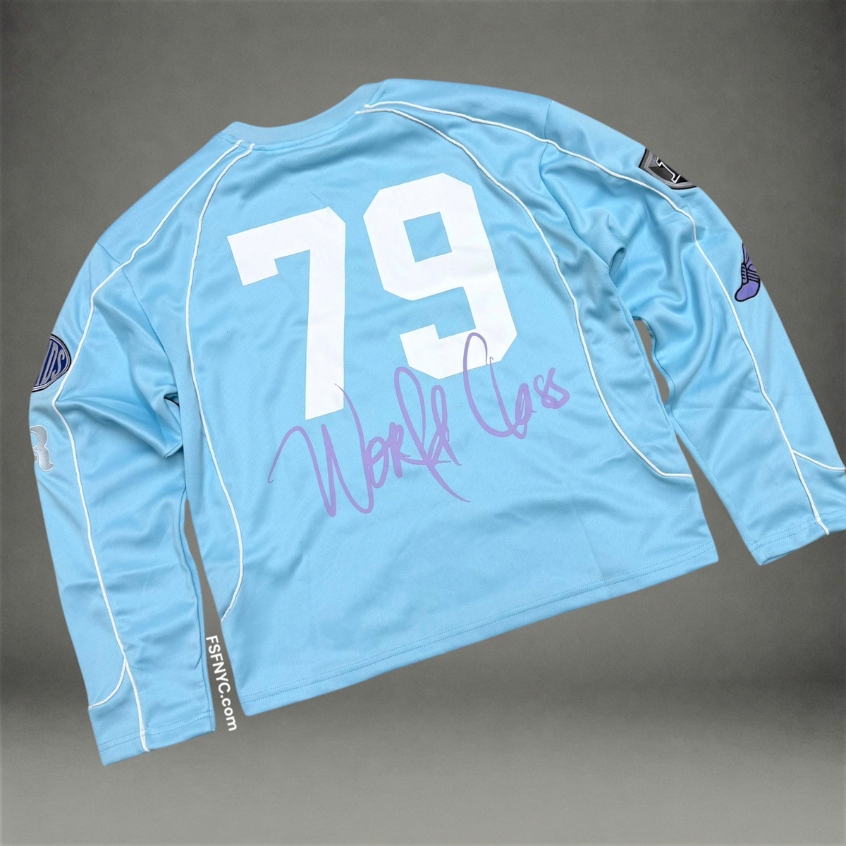 Rebel - Motorsport Long sleeve Top - Lt Blue 213
