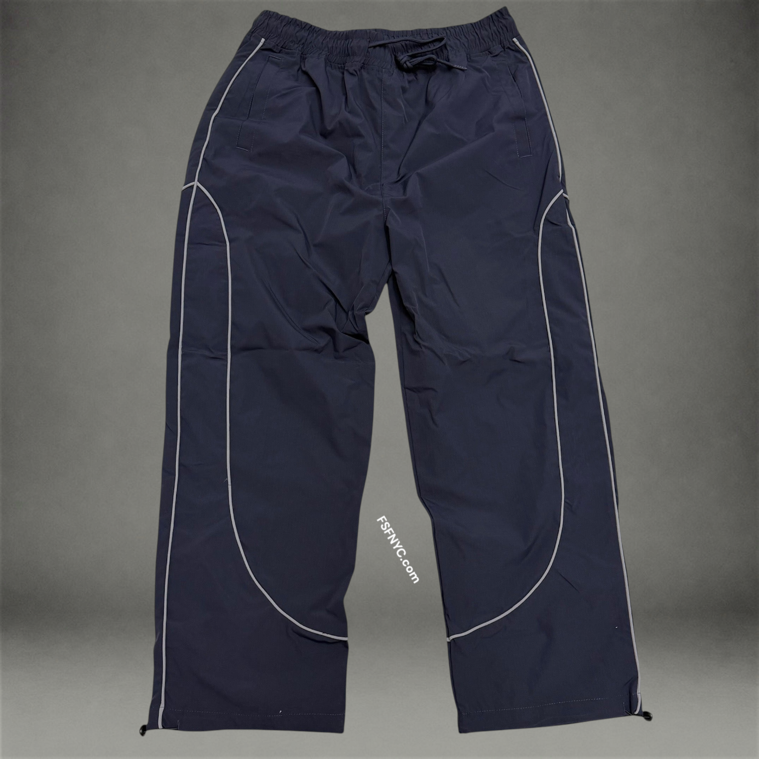 Baruda - Windbreaker Piping Pants - Vintage Charcoal - 430