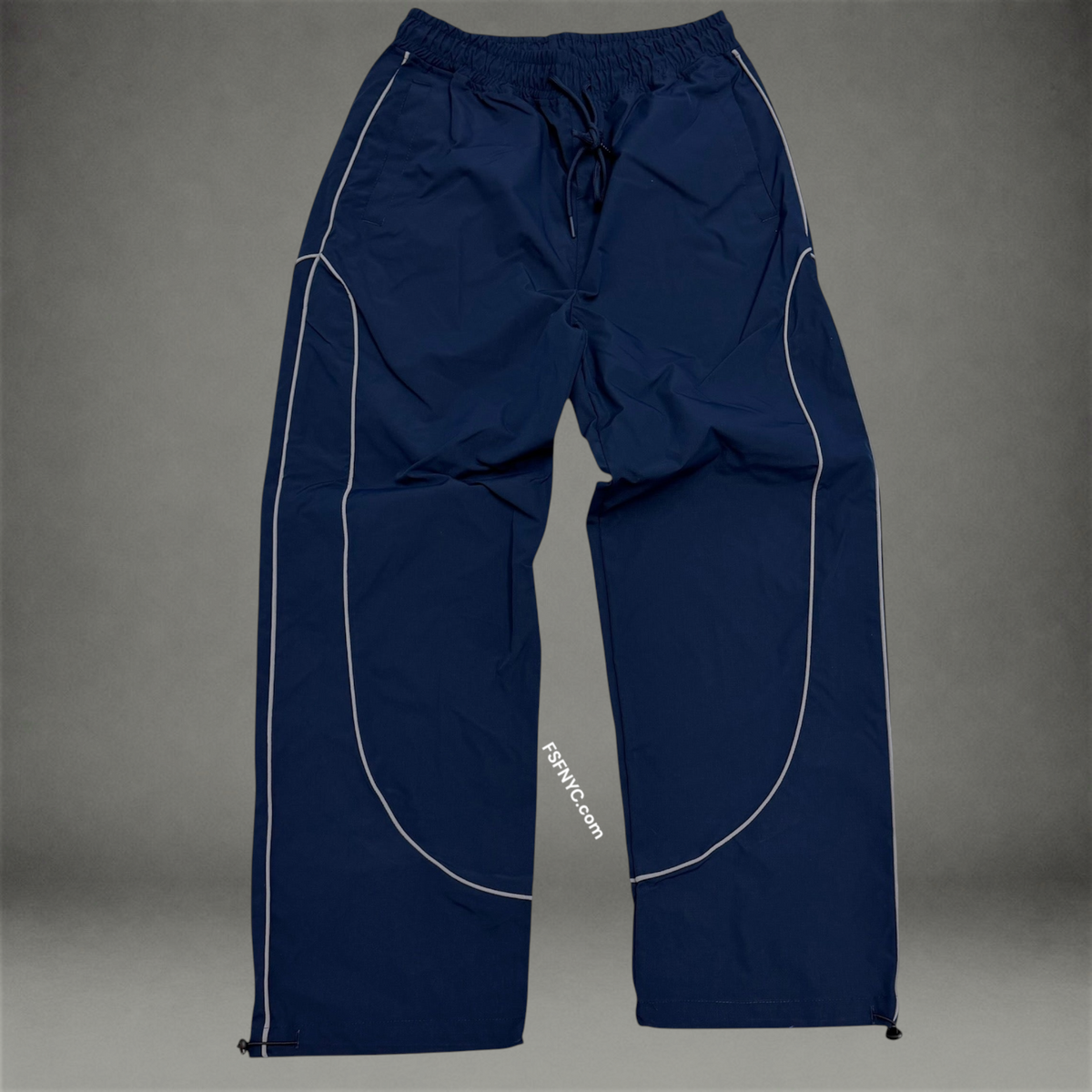 Baruda - windbreaker Piping Pants - Navy 430