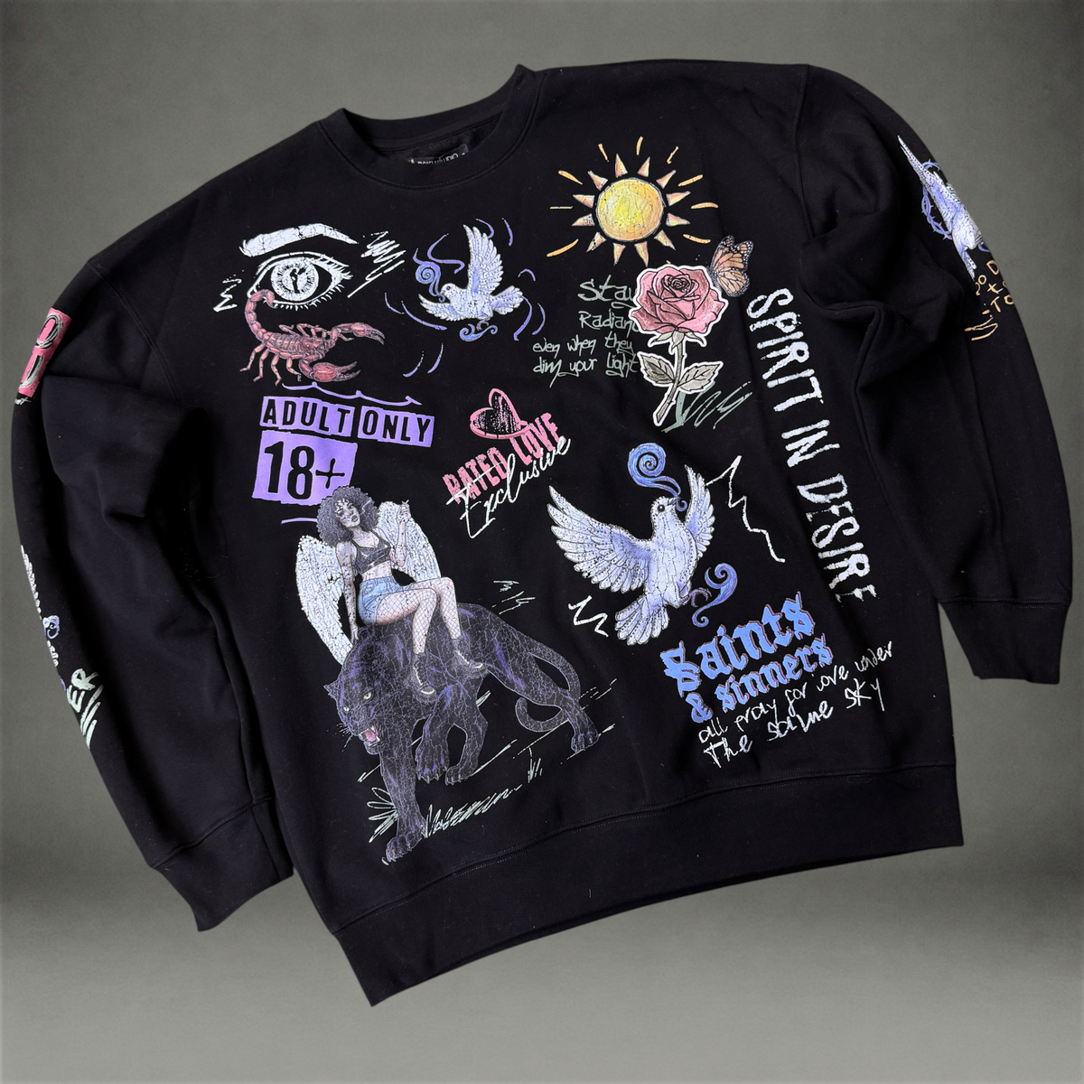 Roku - Divine Chaos Crew Sweatshirt  - Black 2139