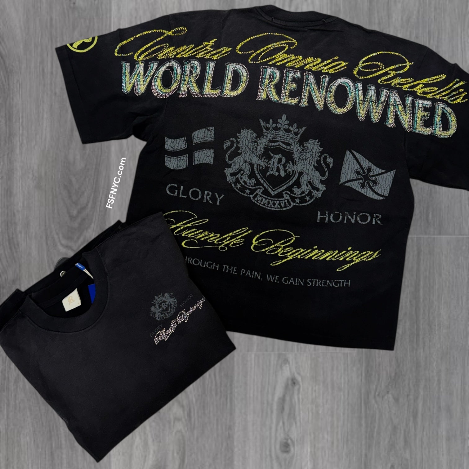R - Remowned T-shirt - Ash Black - 115