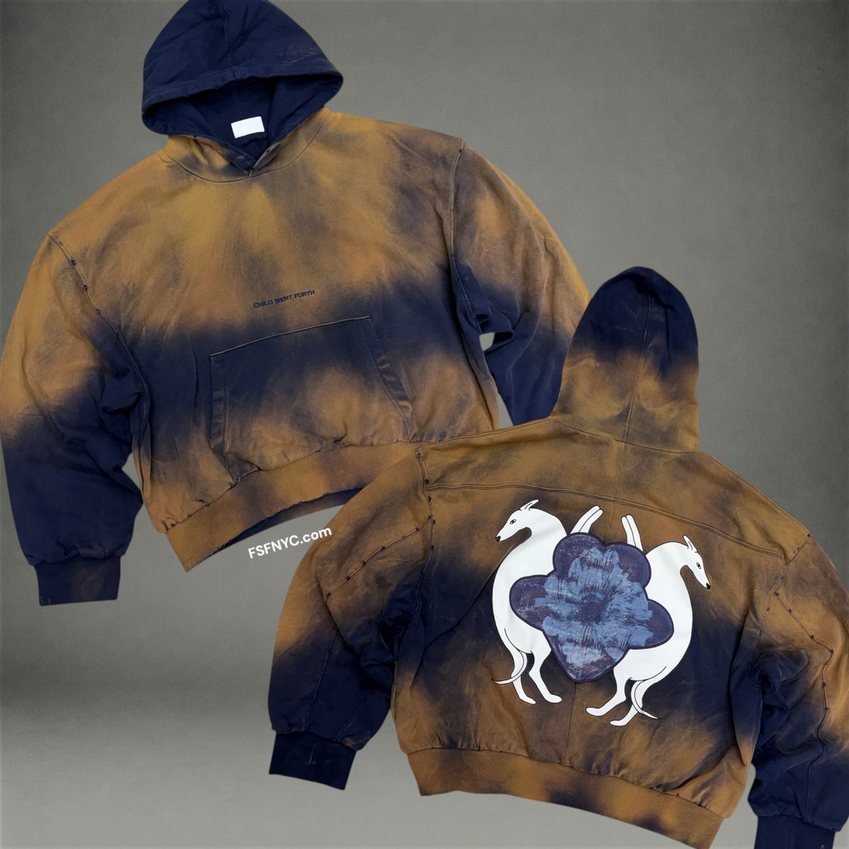 CWF Heavyweight Premium Hoodie - Indigo Blue Wash