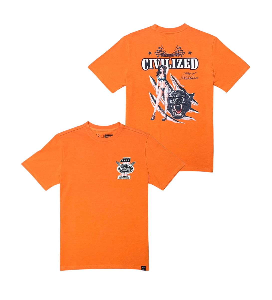 Civil Kings Of Fashion T-shirt Apricot 5442