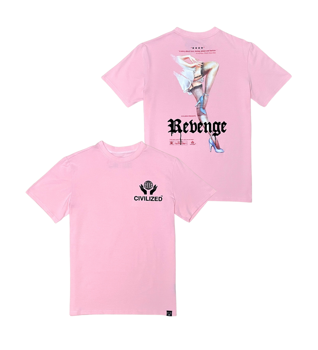 Civil Rebenge T-shirt Pink 5444