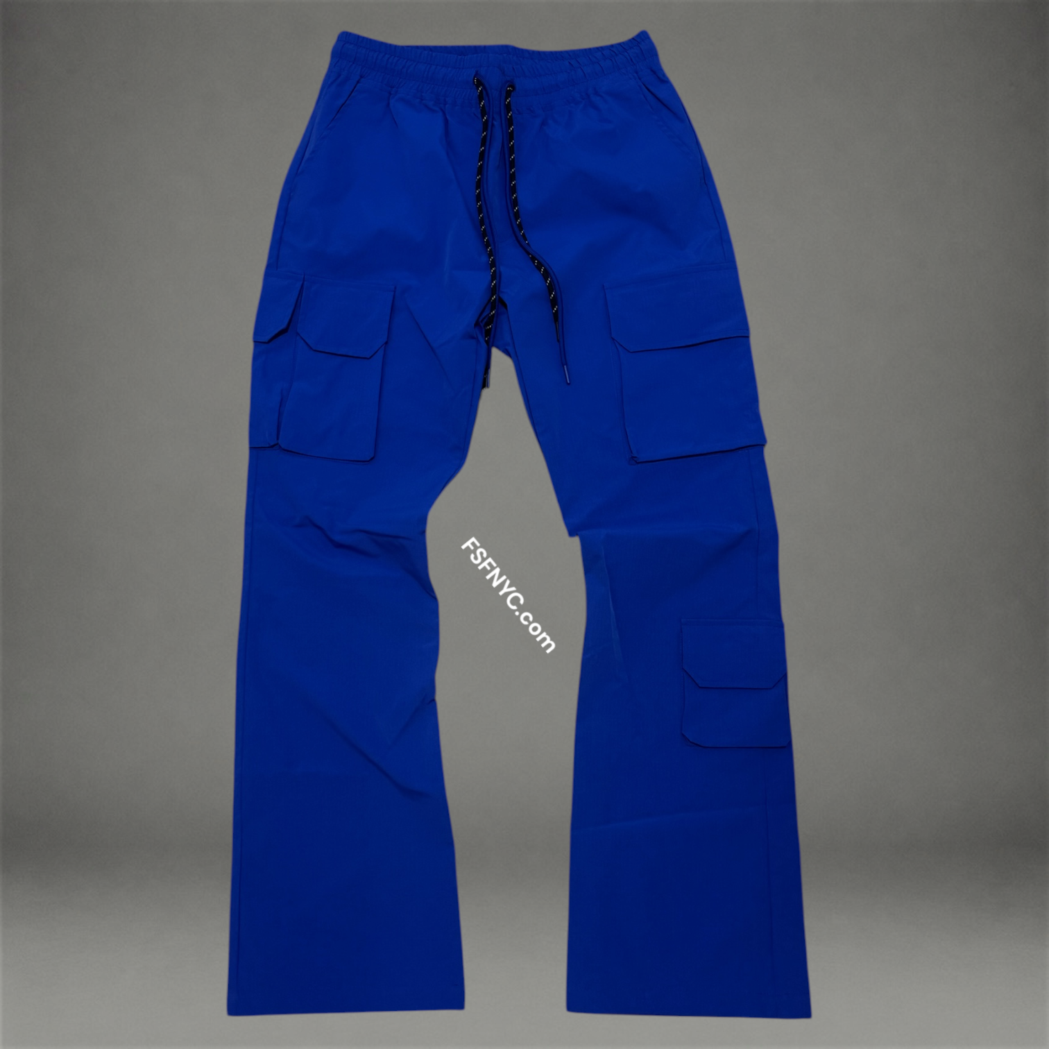 Baruda - Flare Nylon Cargo Pants - Royal - 404FS