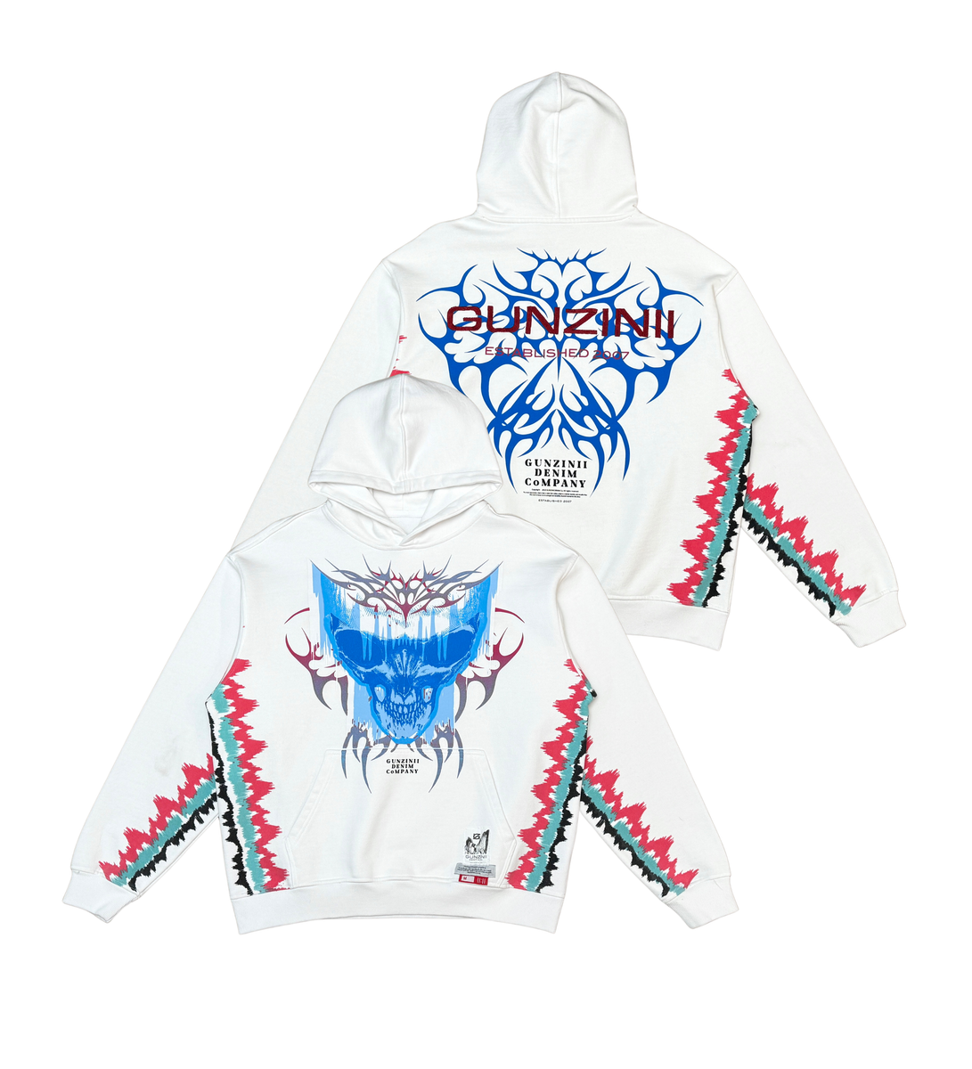 Gunzinii vintage Hoodie white GZ576