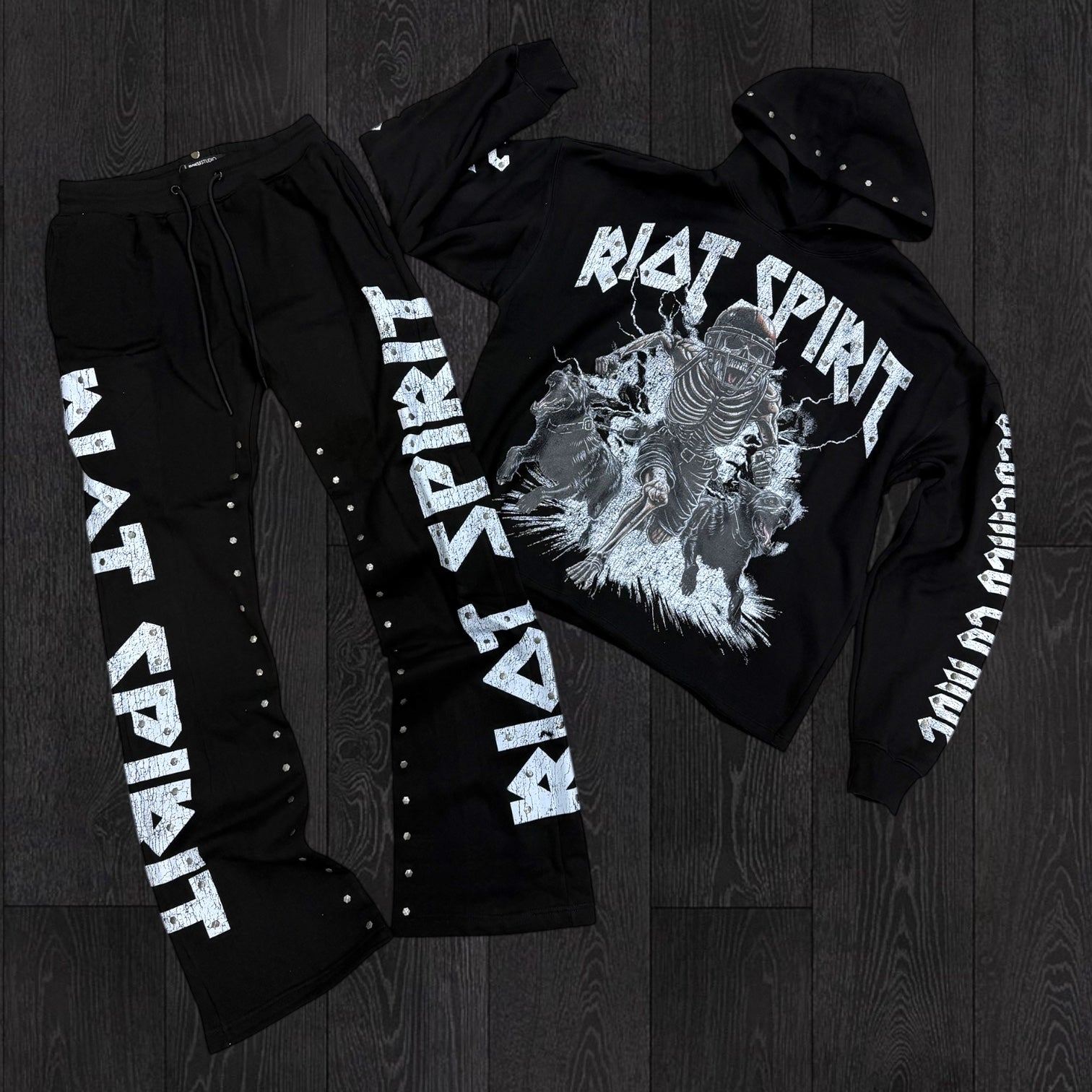 Roku - Stacked Riot Sweat Suit - Black - 1777 z