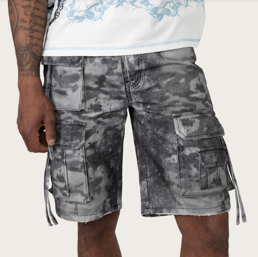Rise - Utility Denim Shorts - Carbon - S421