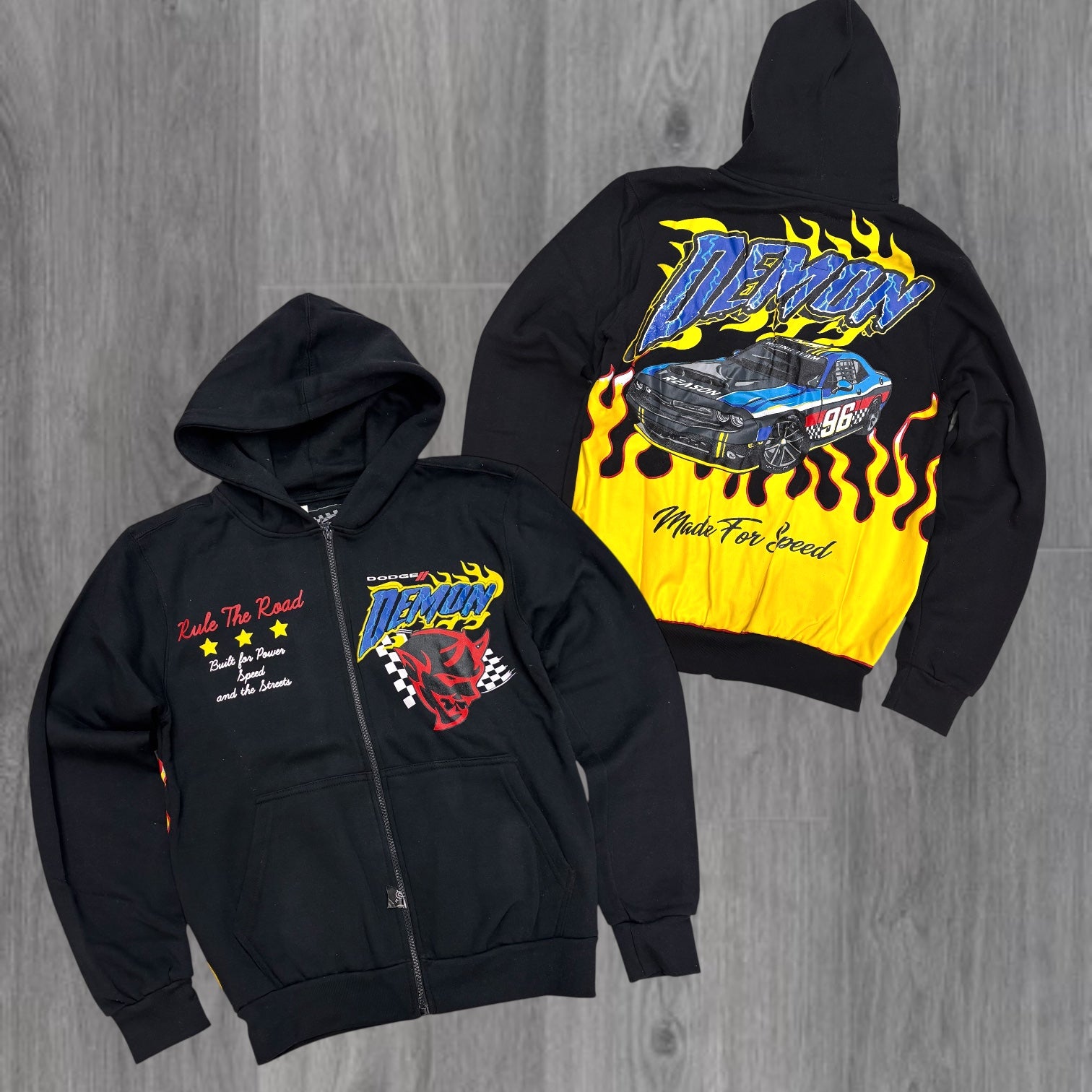 REASON - “ DODGE “ HOODIE - BLK -019