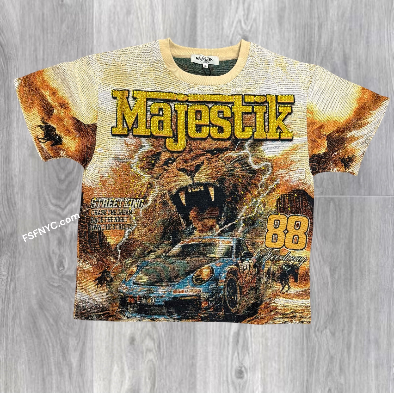 MJSTK- Tapestry Winners  T-shirt - Eggshell  - 2643