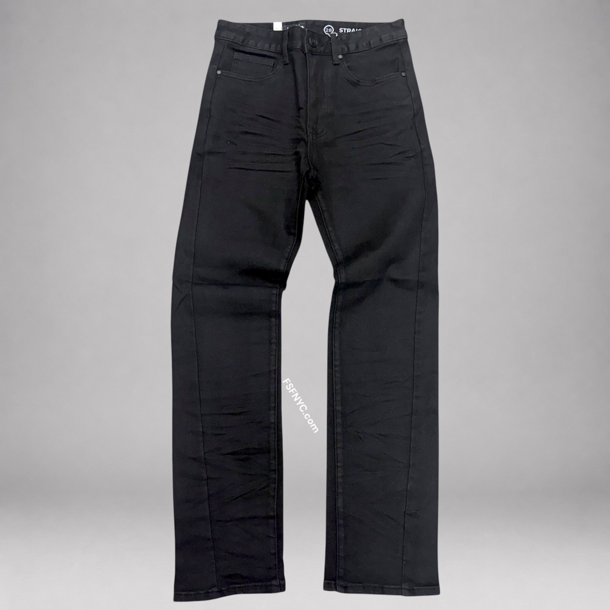 Rise - Plain Denim - Glow Black F233