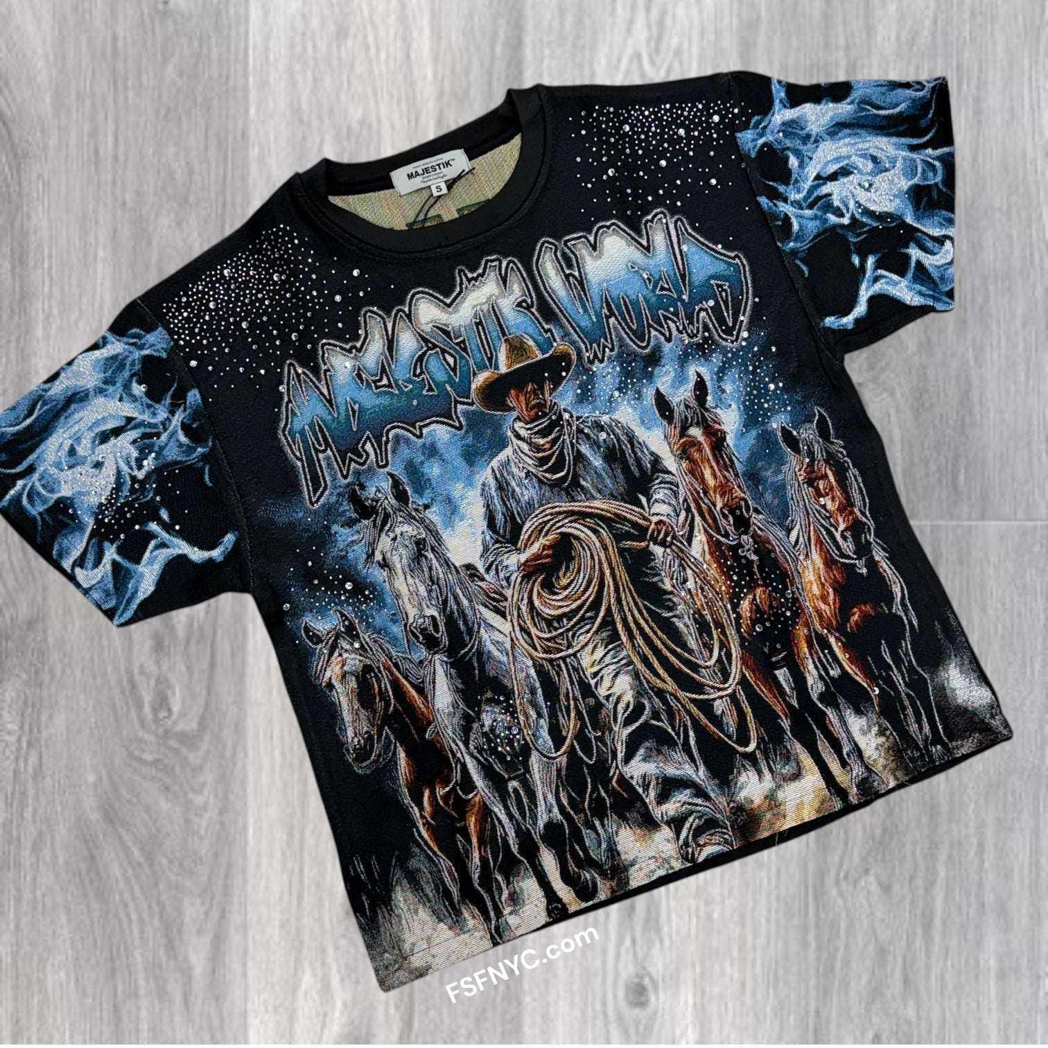 MJSTK- Tapestry Never T-shirt - Black - 2618