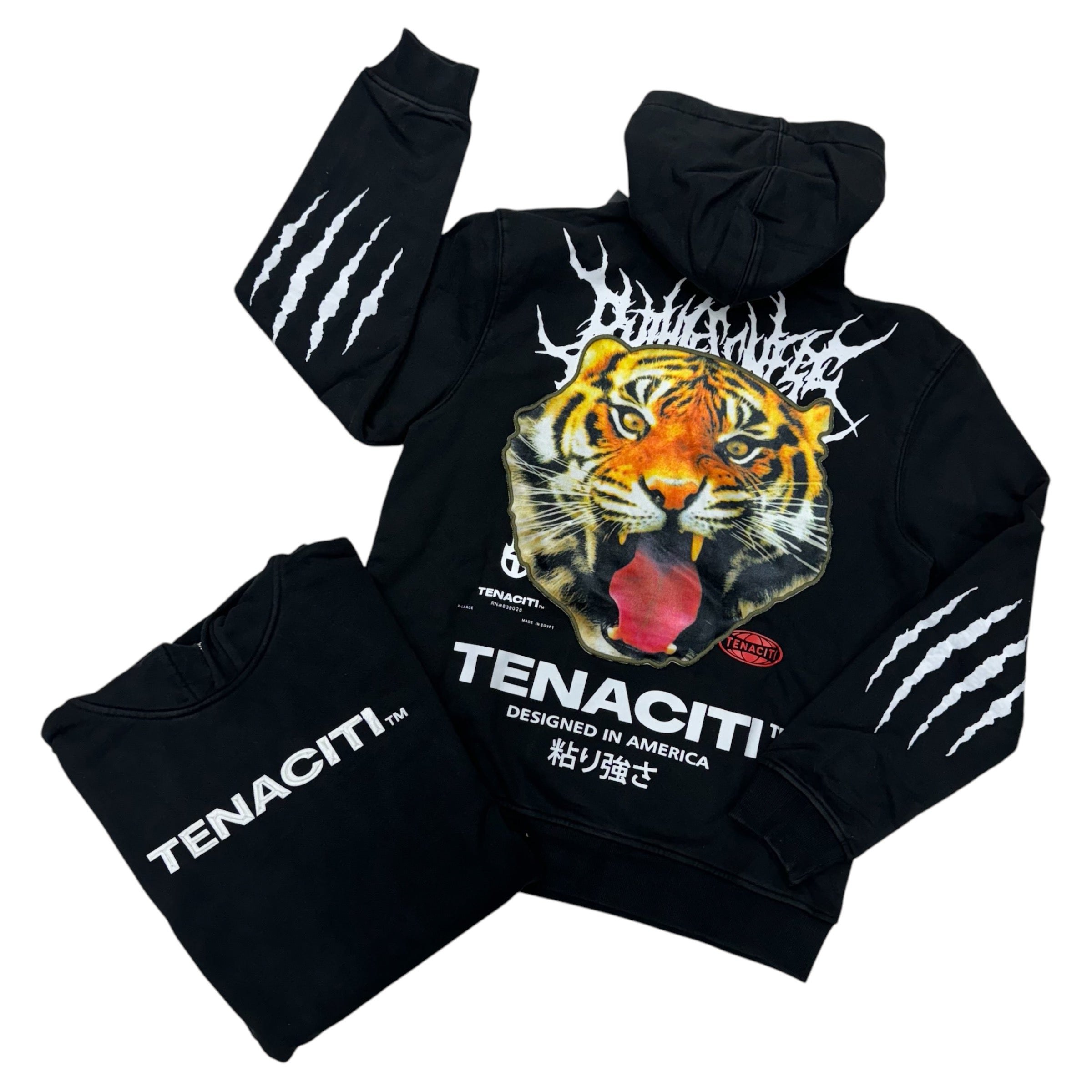 Tenaciti Hoodie Black 1033