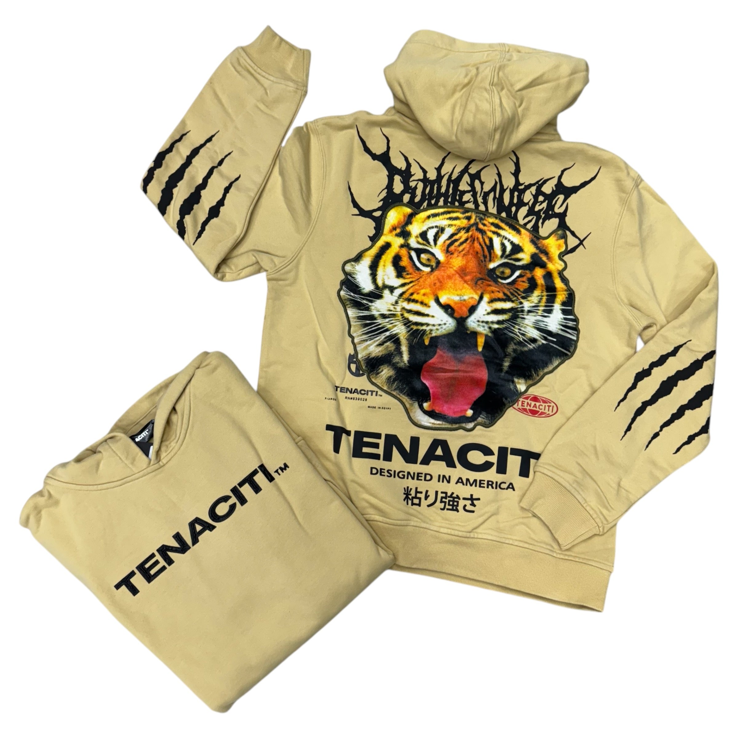 Tenaciti  Hoodie Khaki 1033