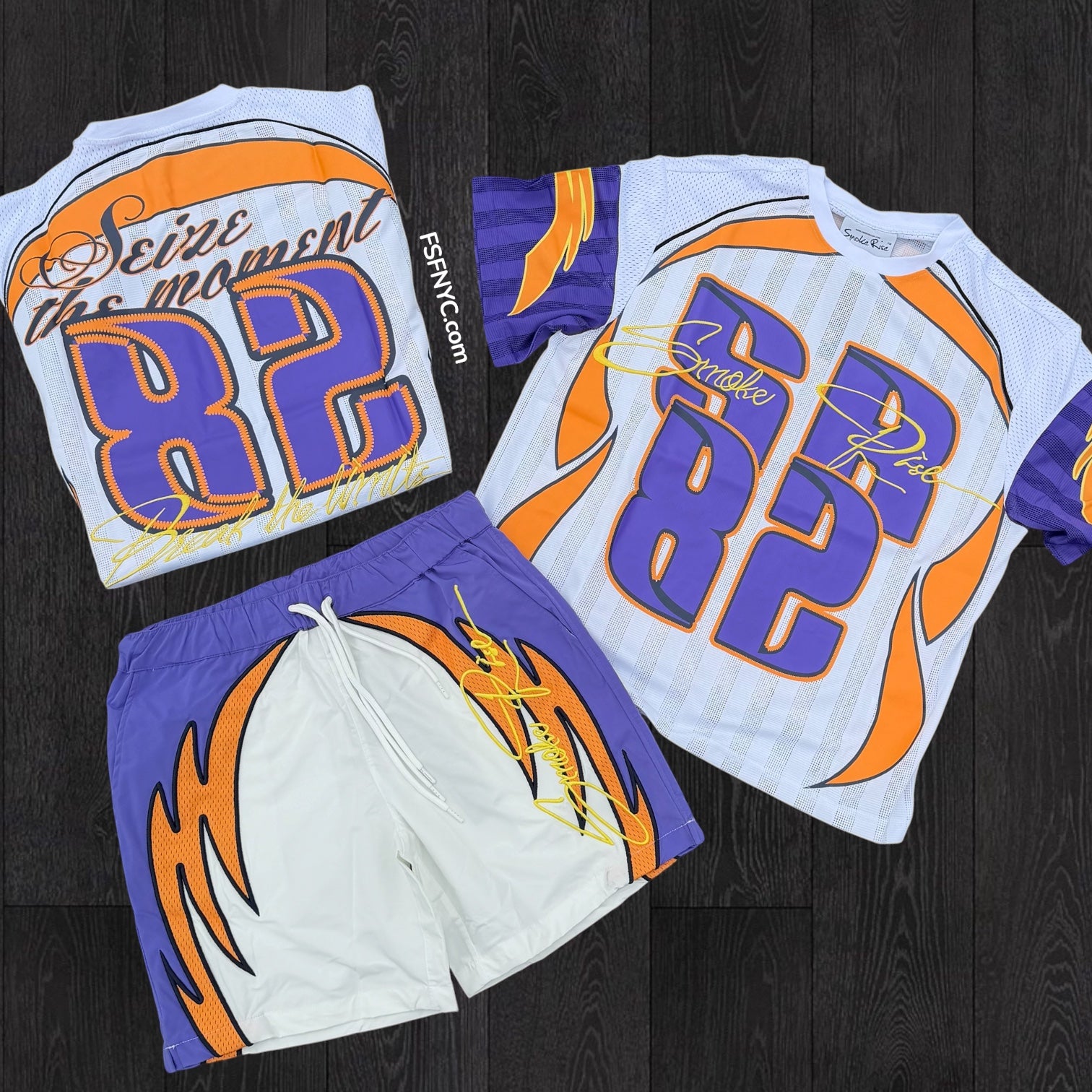 Rise - SET - The Moment Short Set - Purple - s491