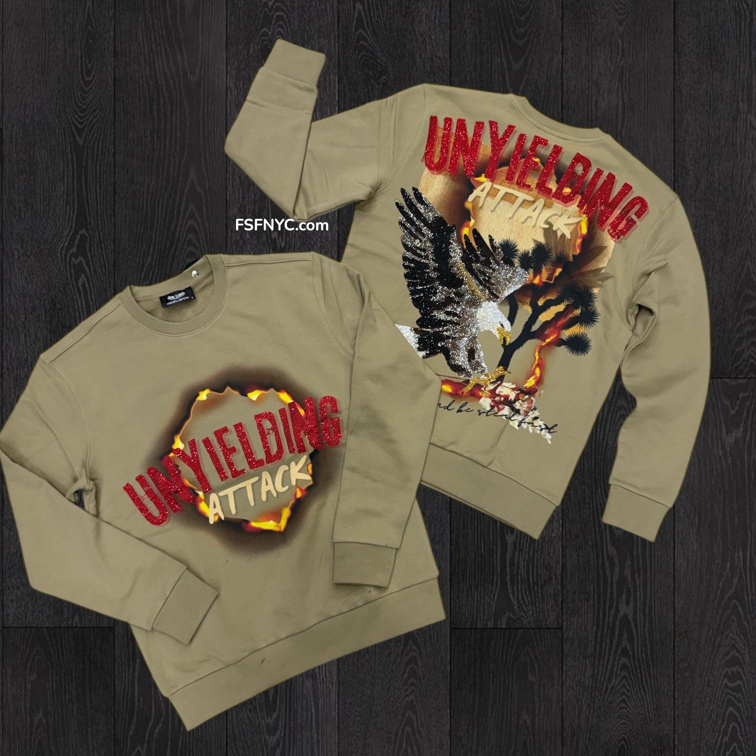 RST - Unyieling Diamonds Crewneck - Tan - Rst413