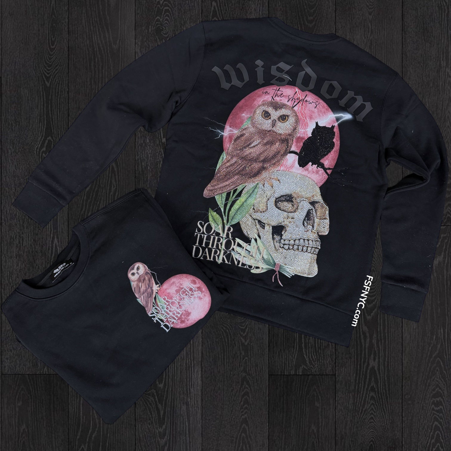 RST - Wisdom Diamonds Crewneck - Black - Rst412