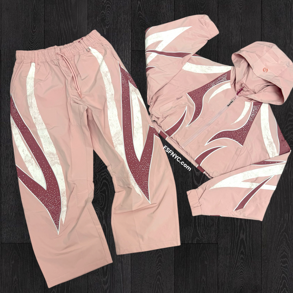 Women - Windbreaker Crop Set - Blush Powder F315