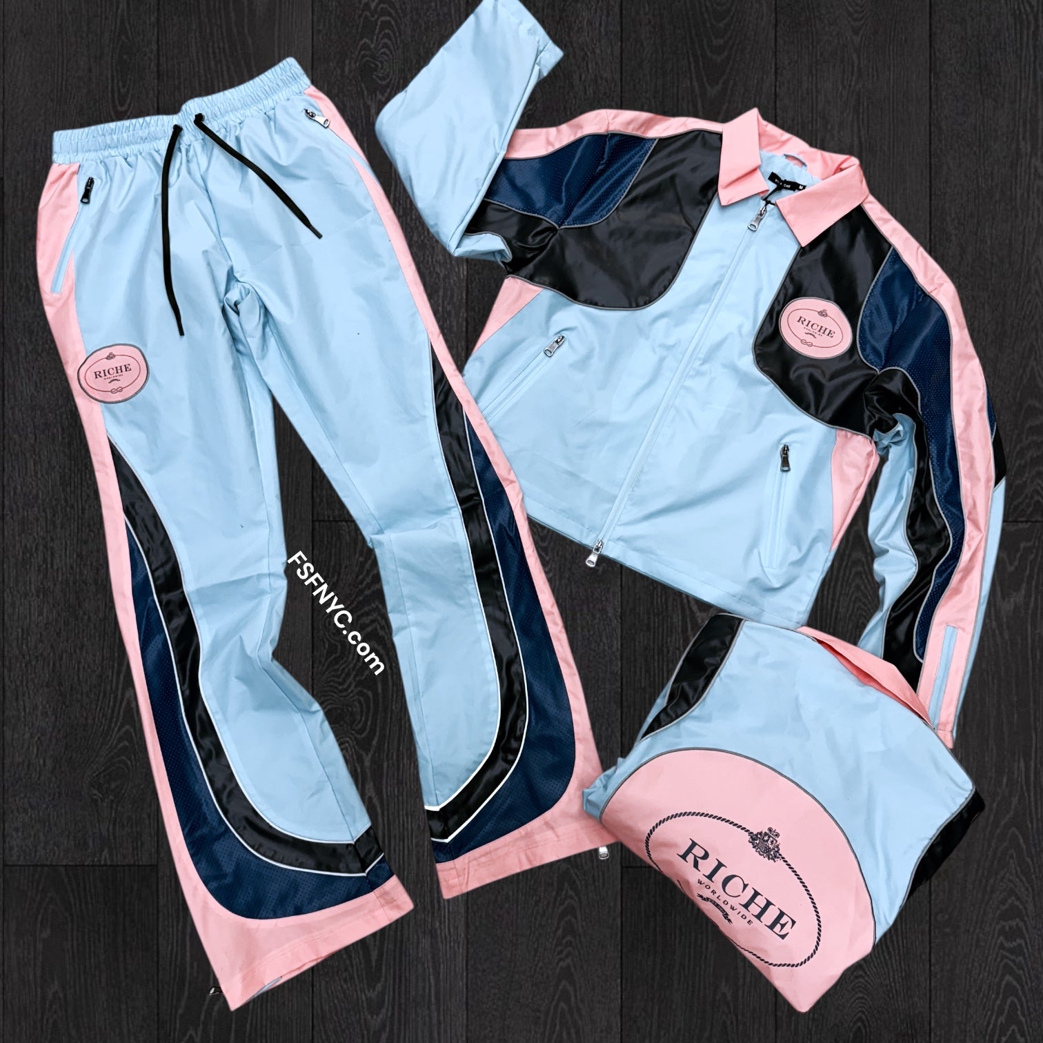 VR - FSFNYC Exclusive Stacked Nylon Set - Light Blue - 1852