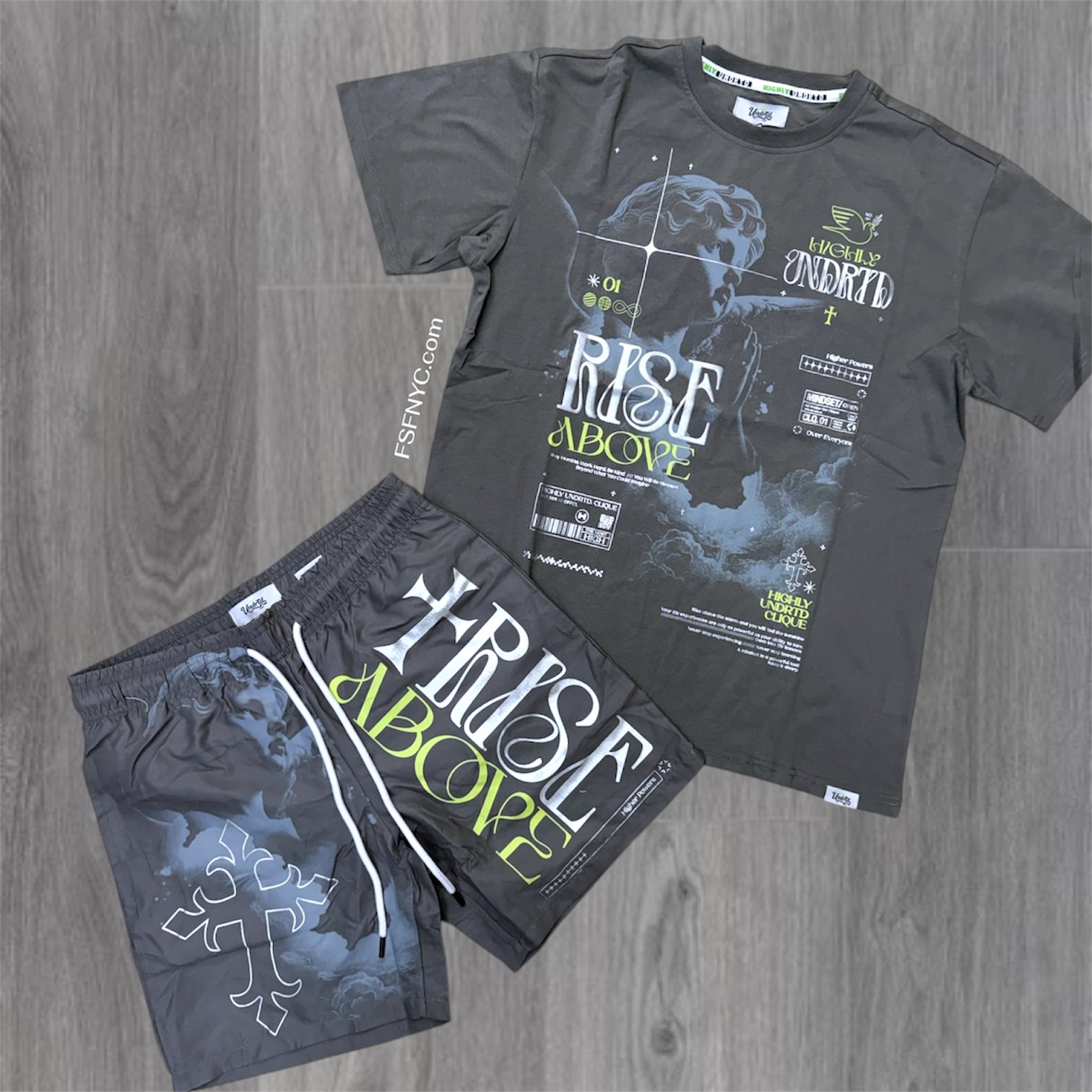 UNDRTD - Above All Short Set - pew Grey - 100200