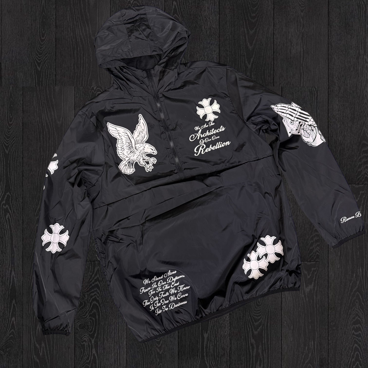 Reason - Anorak Nylon Jacket - Black