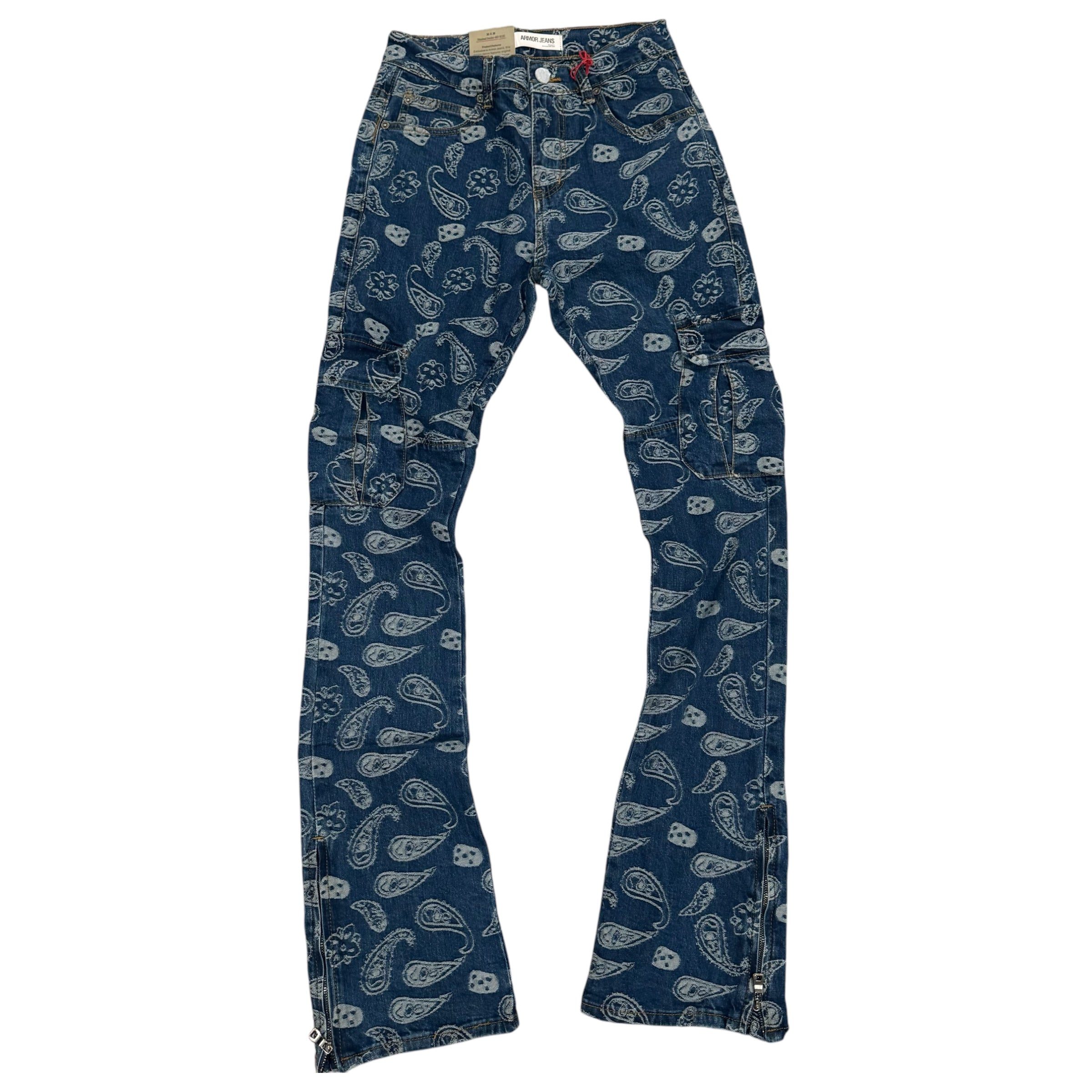 FSF Stacked Paisley Cargo Denim MD Blue AJS6961