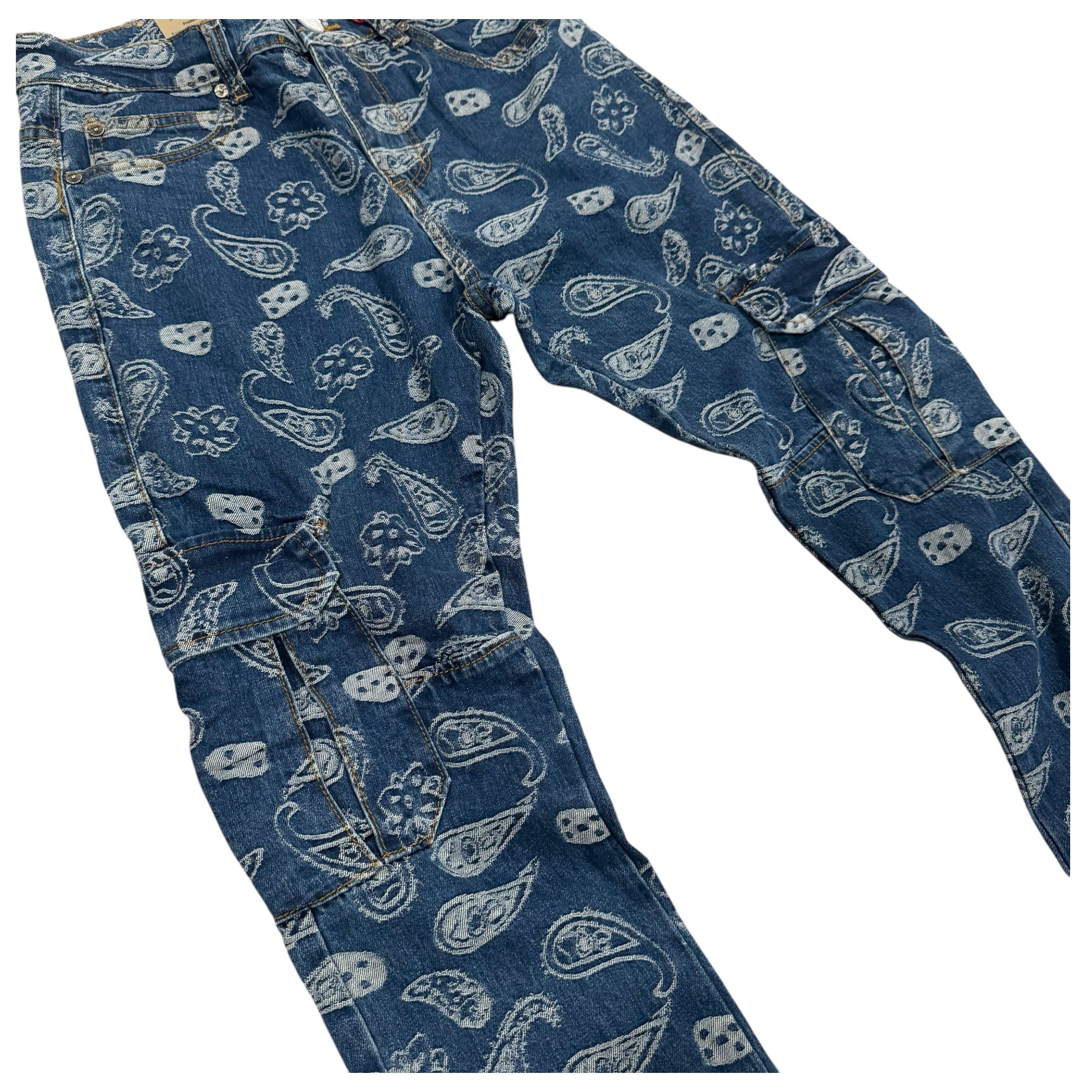 FSF Stacked Paisley Cargo Denim MD Blue AJS6961