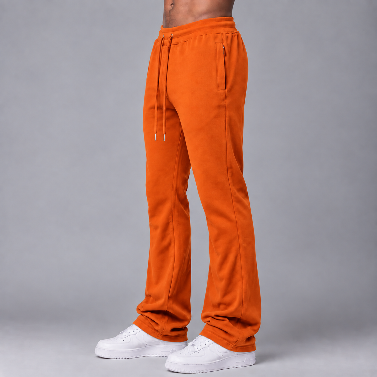 Narr - Stacked Sweat Pants  - Orange  - P1030
