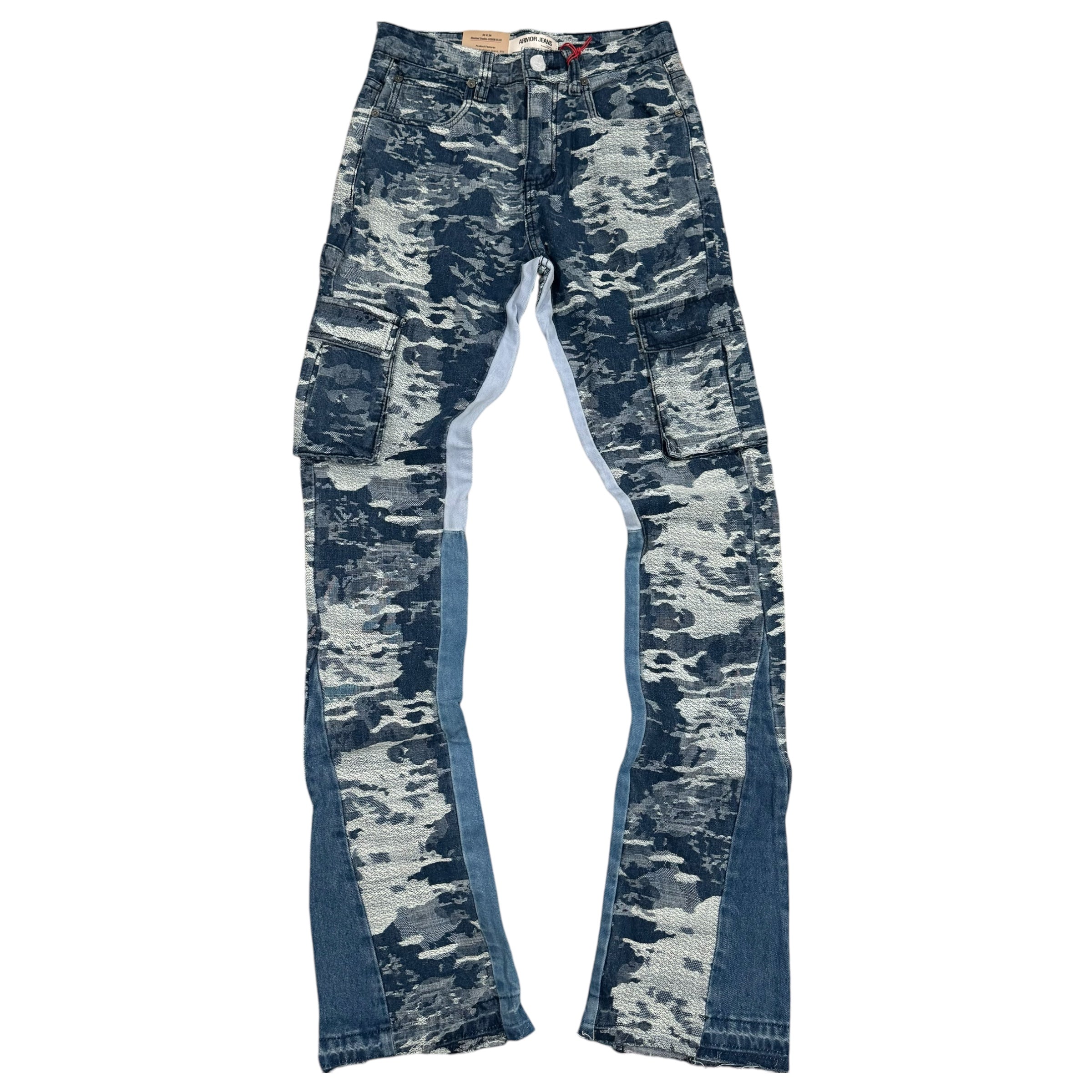 FSF Stacked Digital Denim Blue AJS695