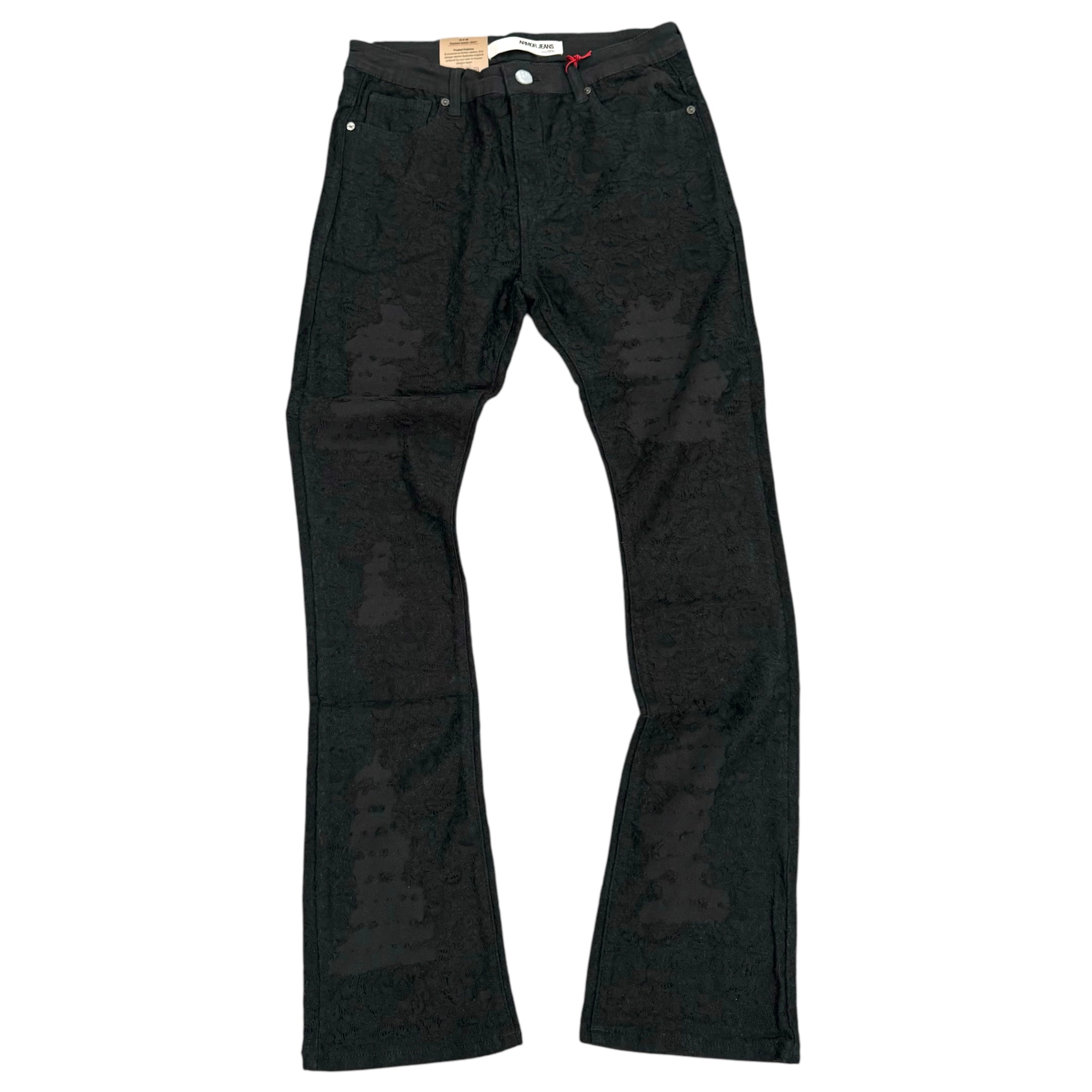 FSF Stacked Lace Denim Dark Charcoal Grey  AJS69221