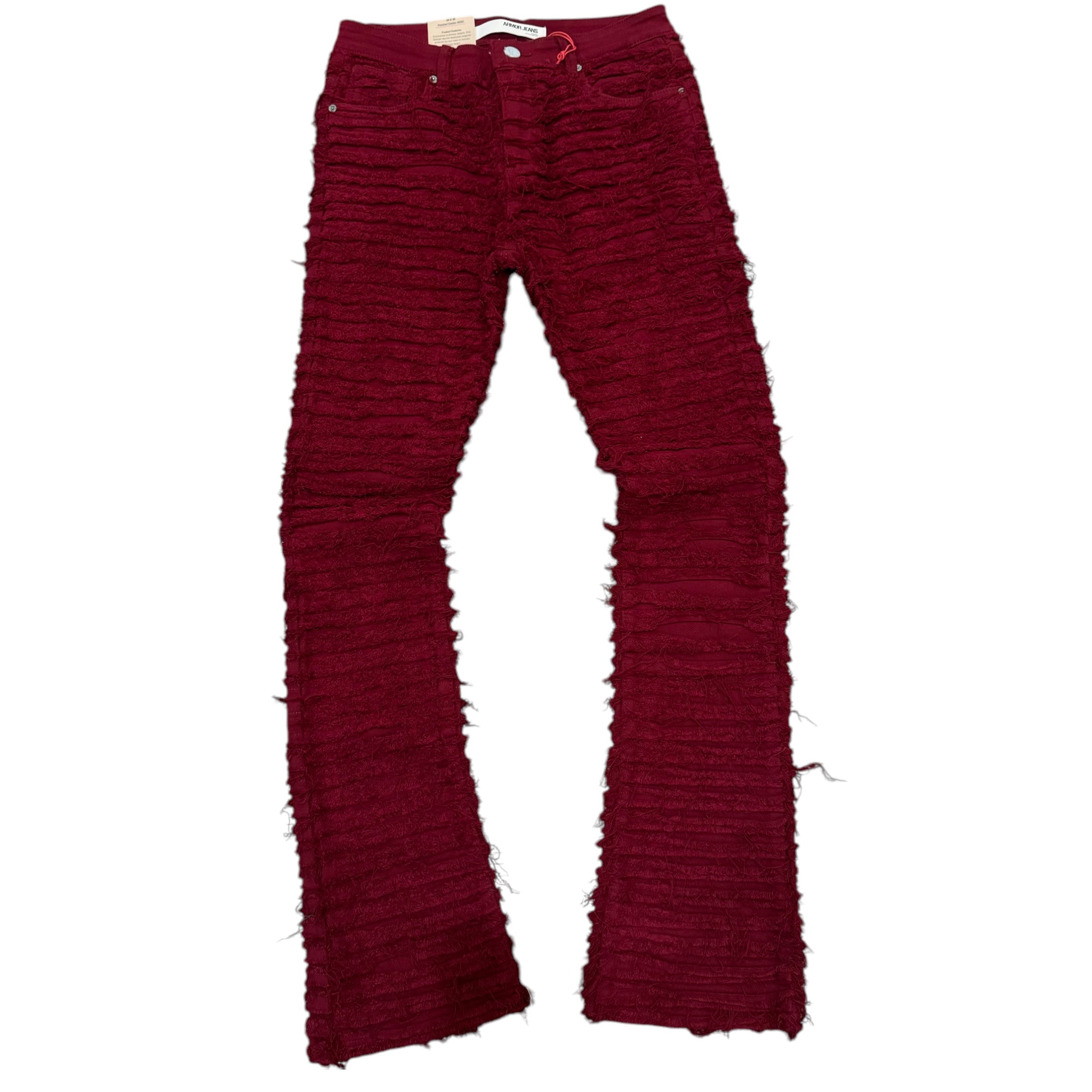 FSF Stacked Tassels/Thrashed Denim Wine  AJS69336