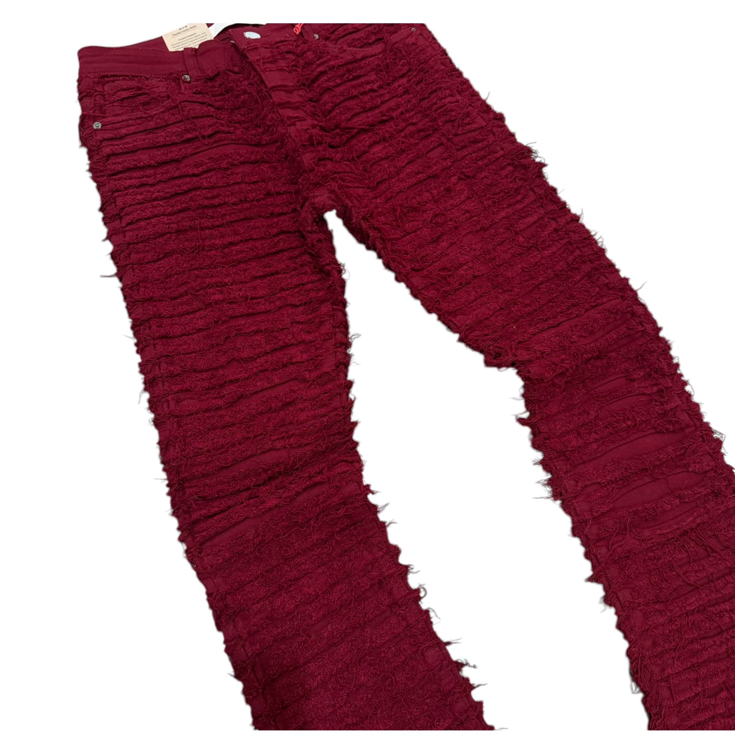 FSF Stacked Tassels/Thrashed Denim Wine  AJS69336