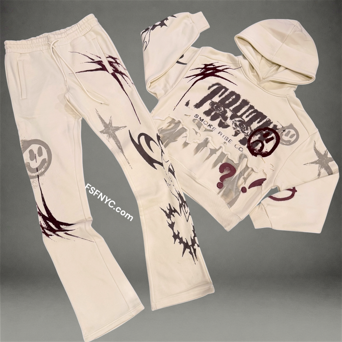 Rise - Flare Truth Sweat Suit - Tur dove”cream” - F558