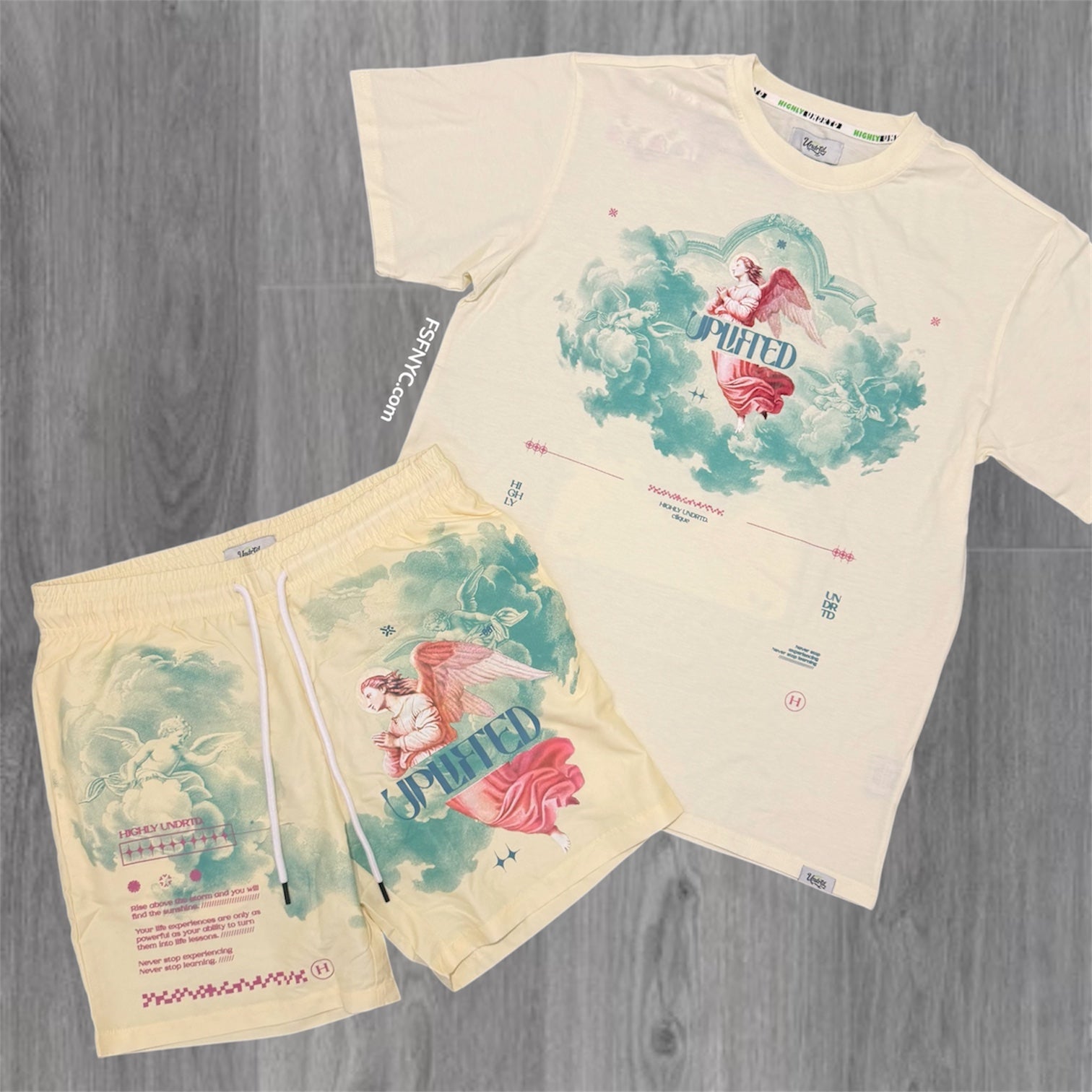 UNDRTD - SHORT SET - UpLifted - Light Chalk - 105205