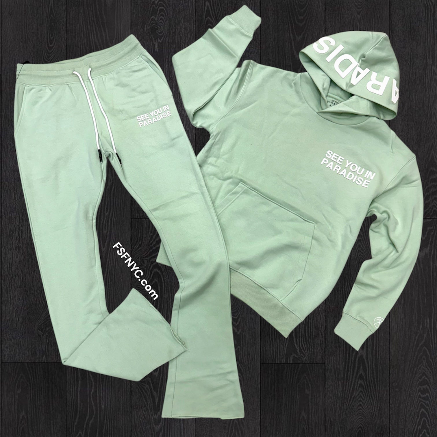SYP - Stacked See You In Paradise Sweatsuit - Mint - 8808