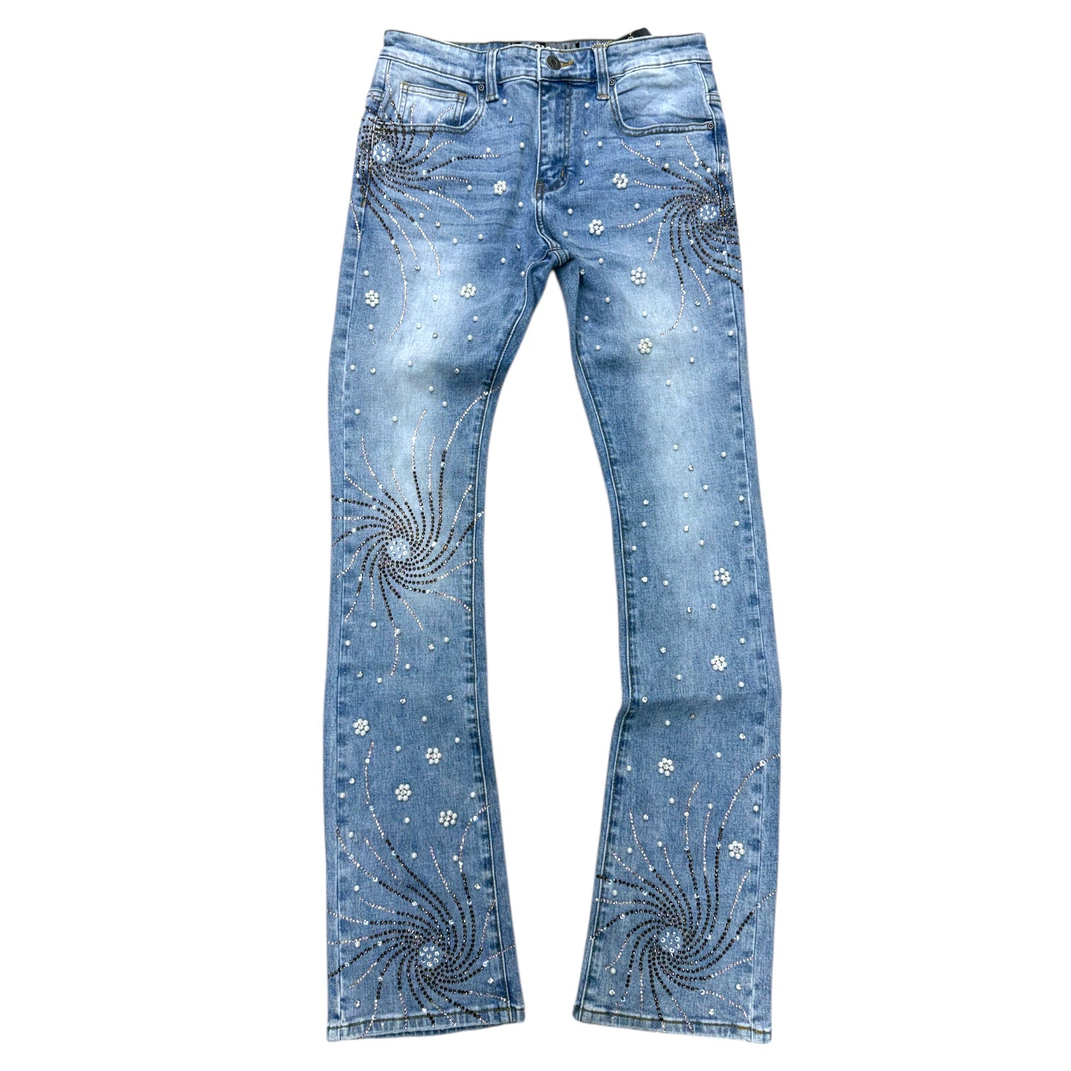 Vicious- Stacked CIN Denim - MD BLUE - VC1003