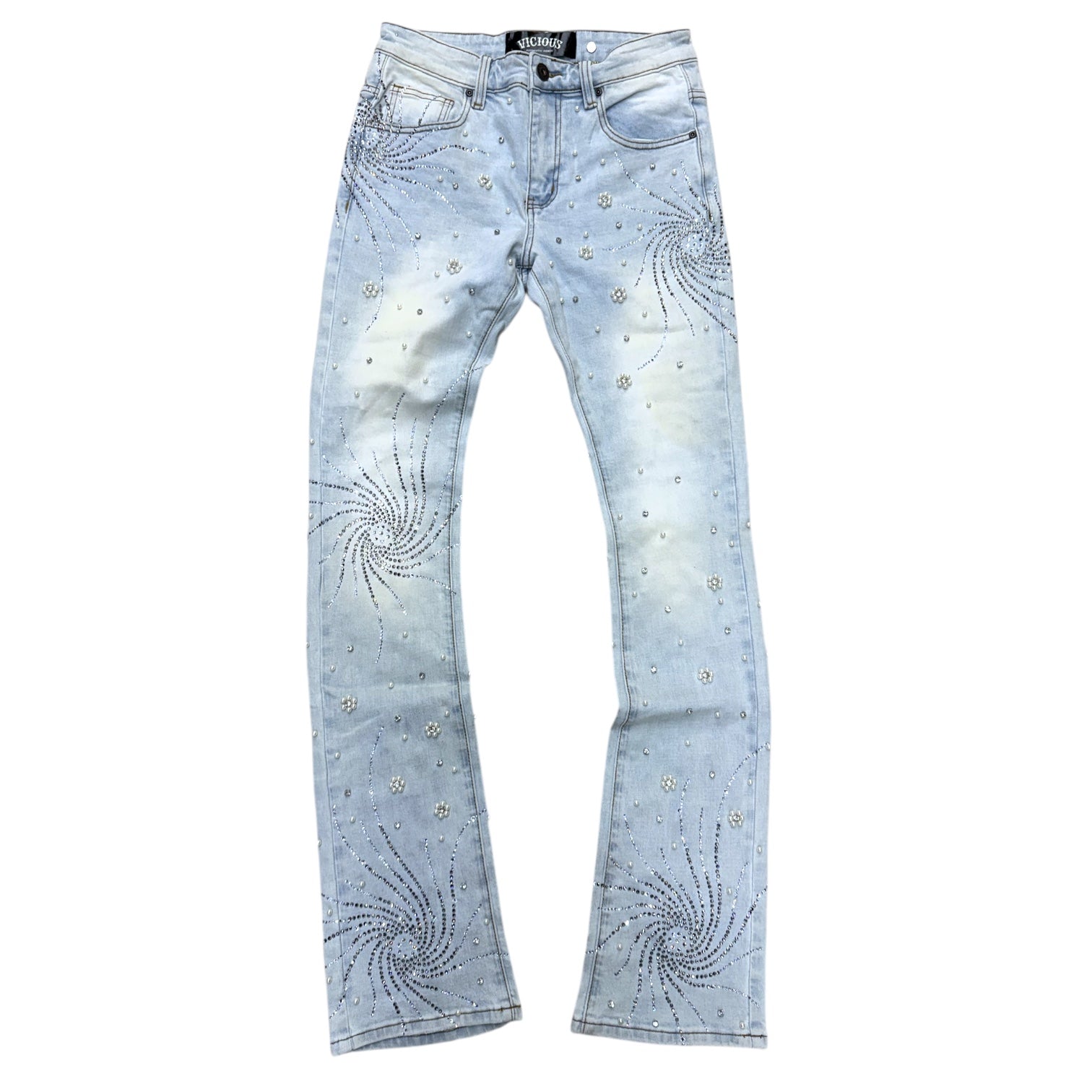 Vicious- Stacked CIN Denim - Light BLUE - VC1003